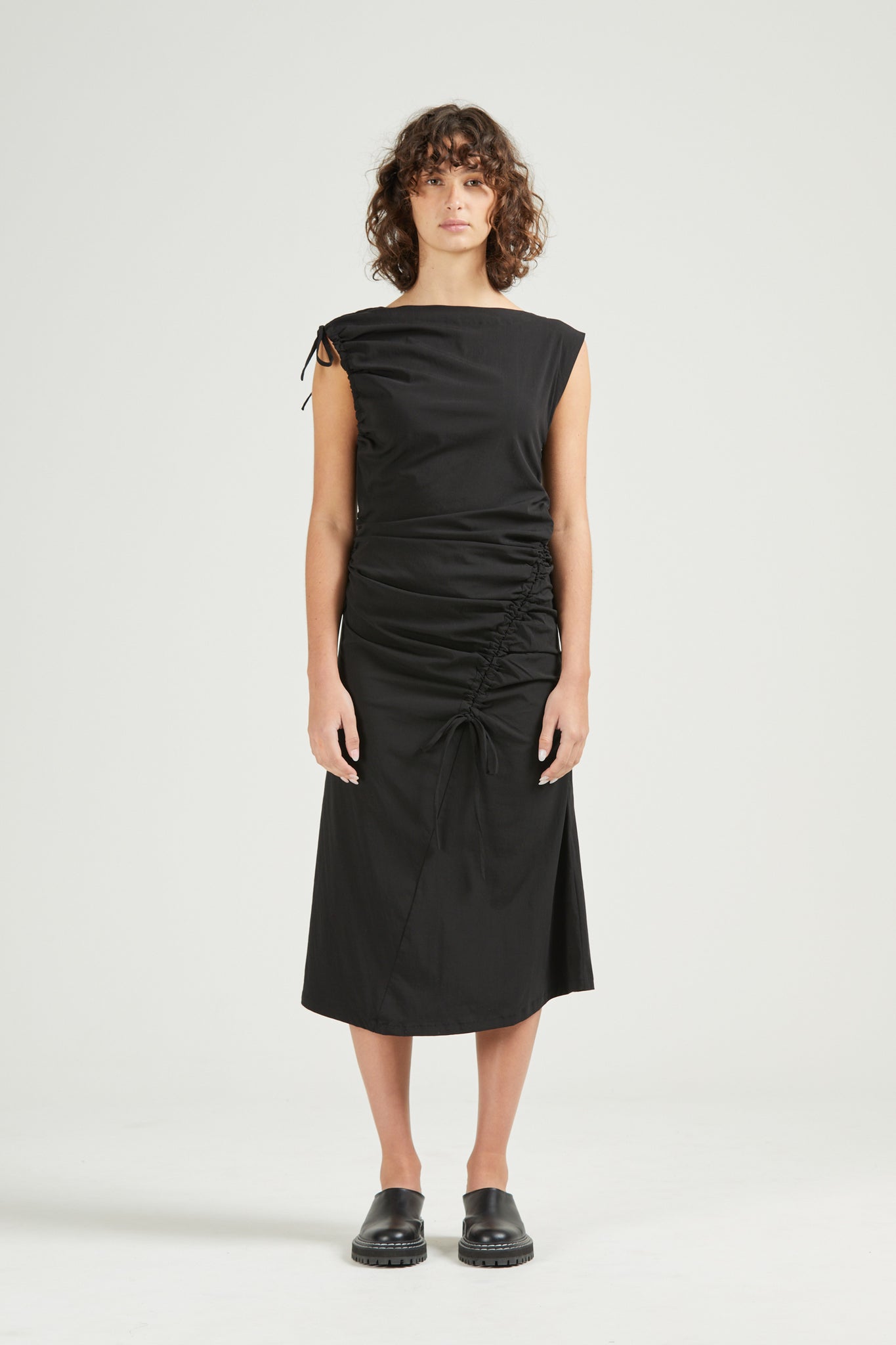 Asymmetric Dress, Black