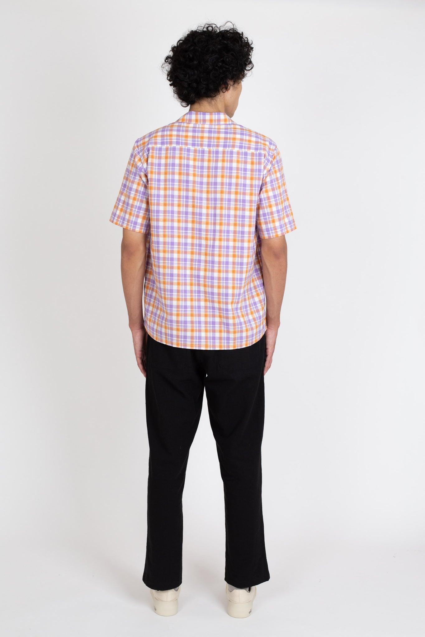 Mid West Short Sleeve, Purple Check