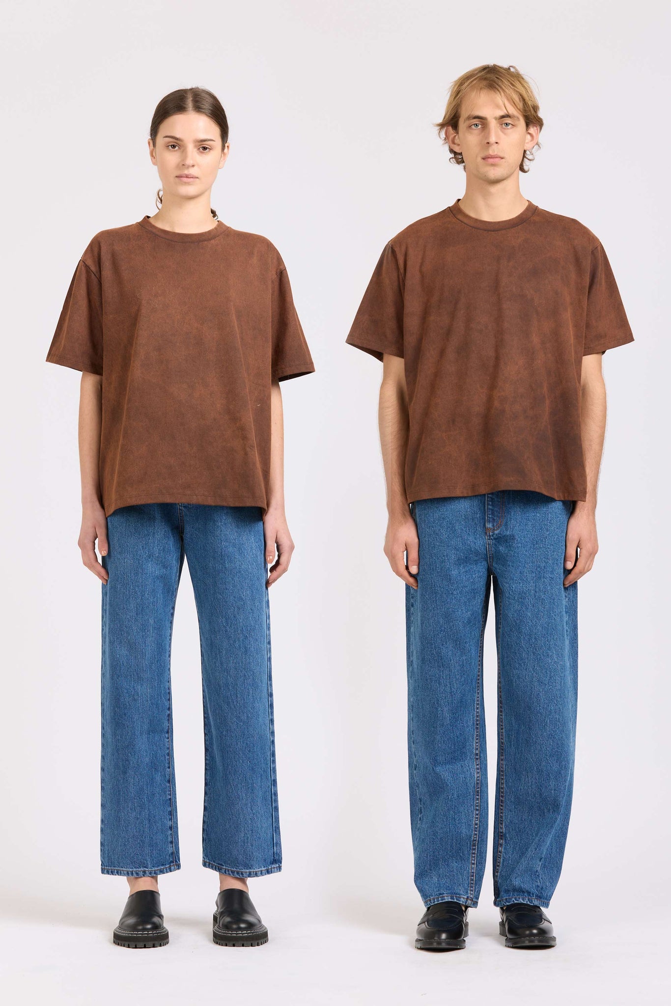 Frame Tee, Antique Wash, Espresso