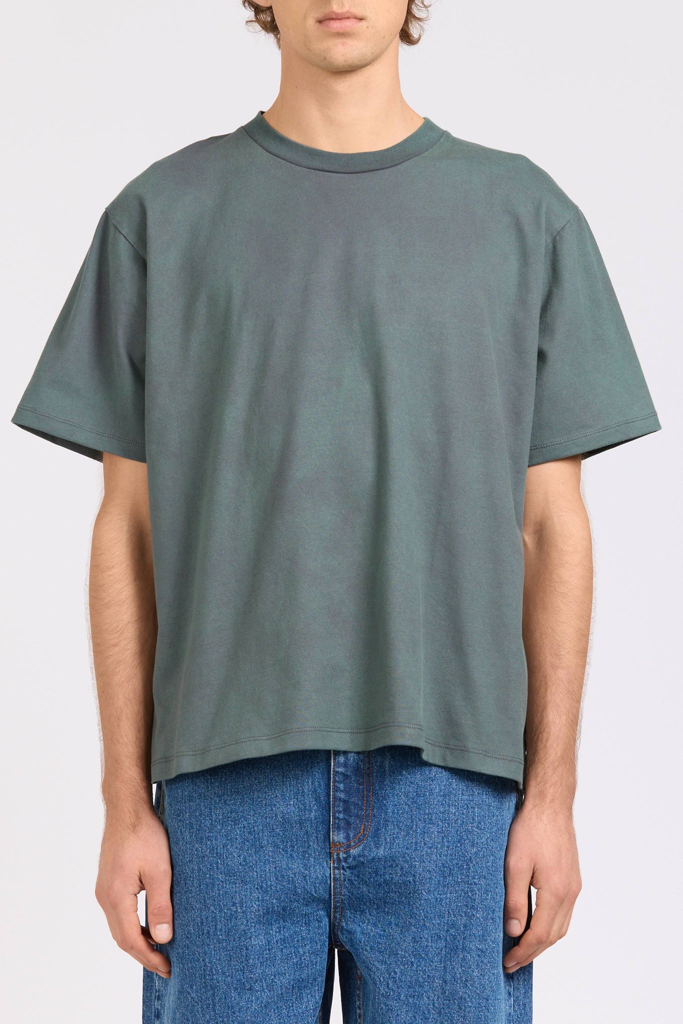 Frame Tee, Teal Wash