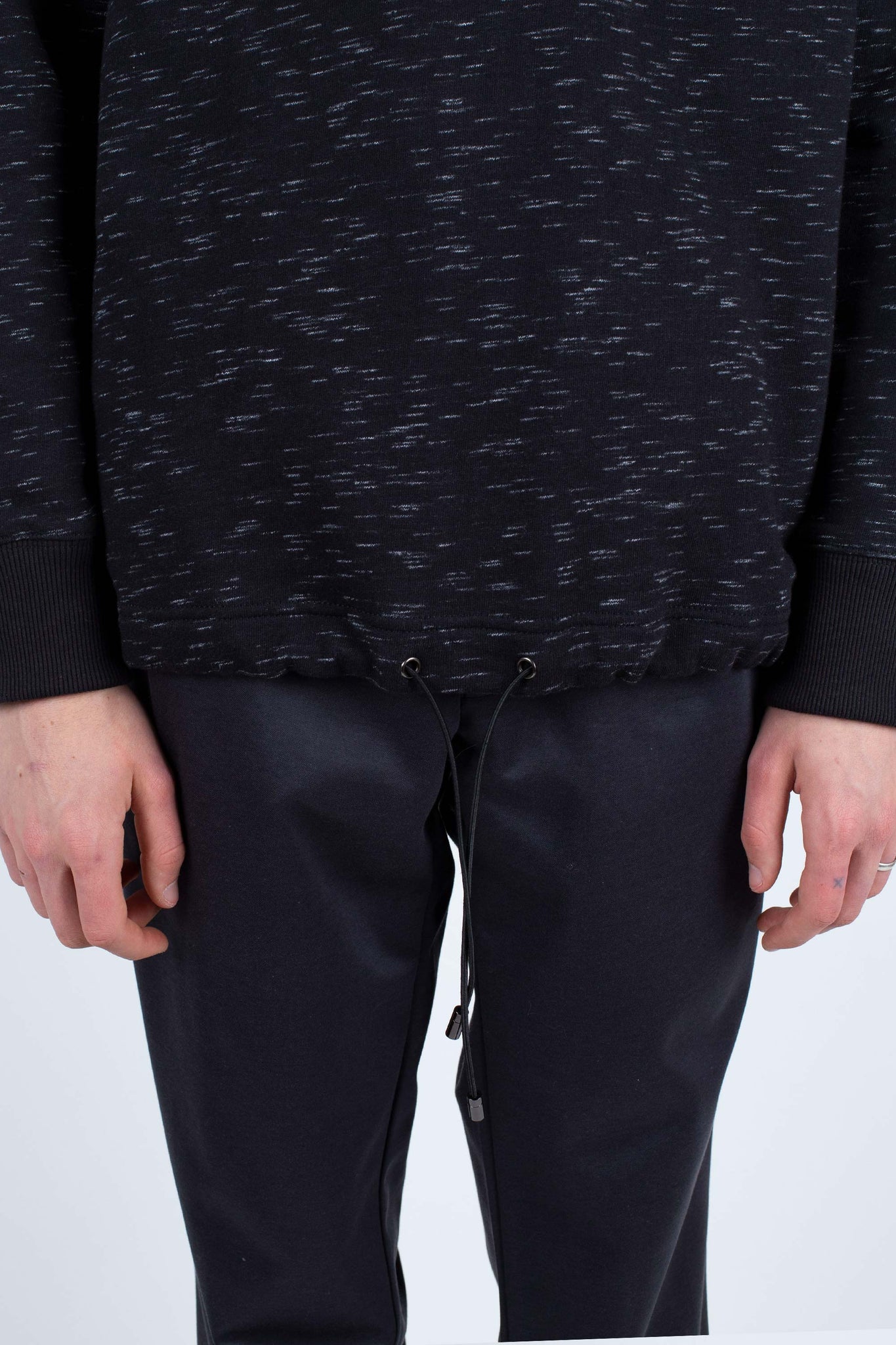 Zip Funnel Neck, Fleck