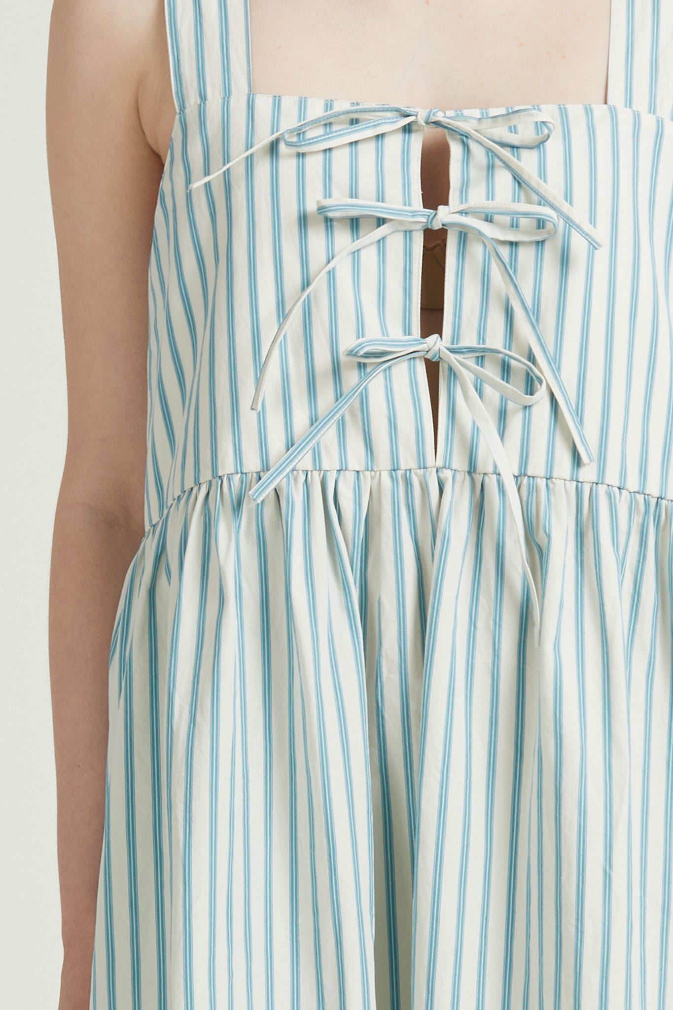 Poplin Tie Dress, Deck Stripe