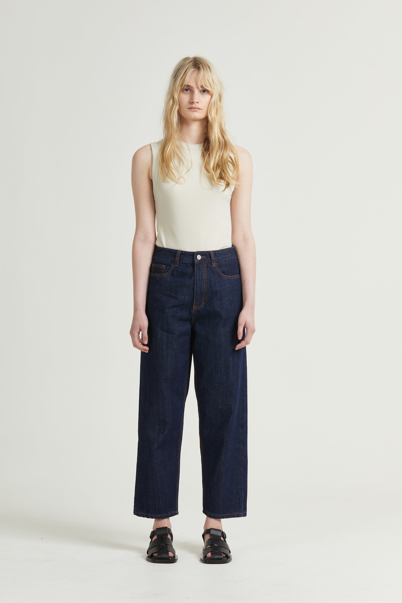 Tapered Crop Jean, Indigo