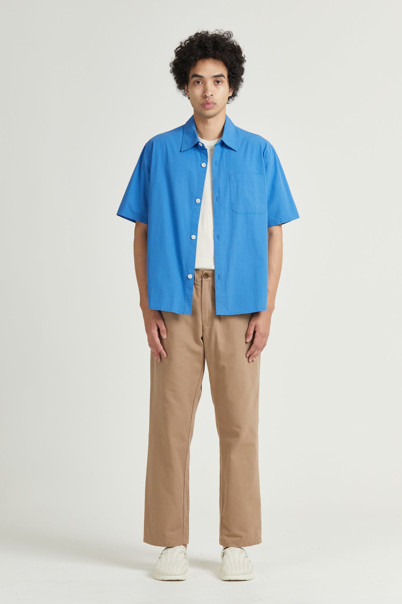 Men's Super Shirt SS, Poplin, Cobalt