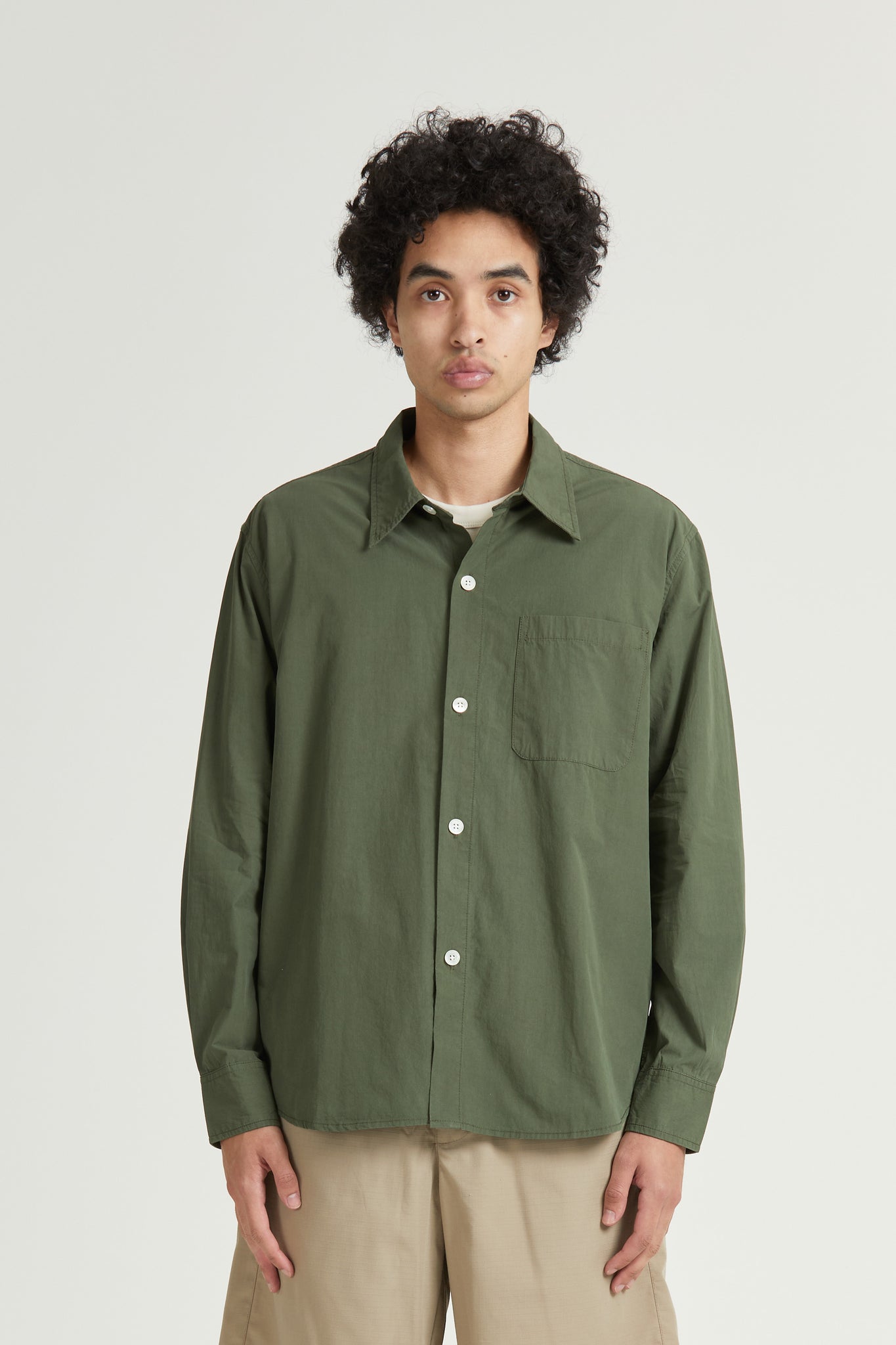 Men's Super Shirt, Poplin, Sage