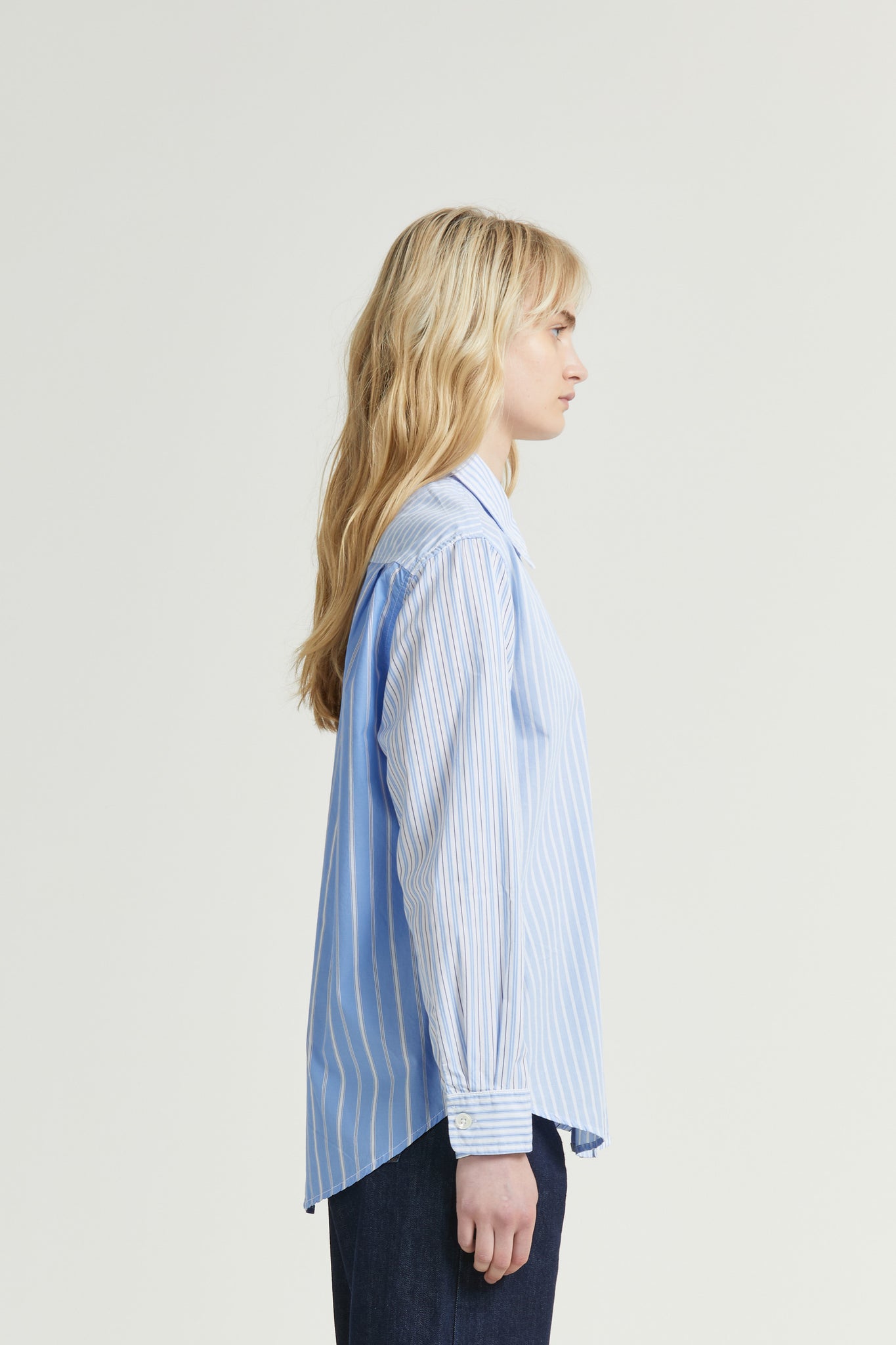 Women's Box Super Shirt, Mixed Stripe