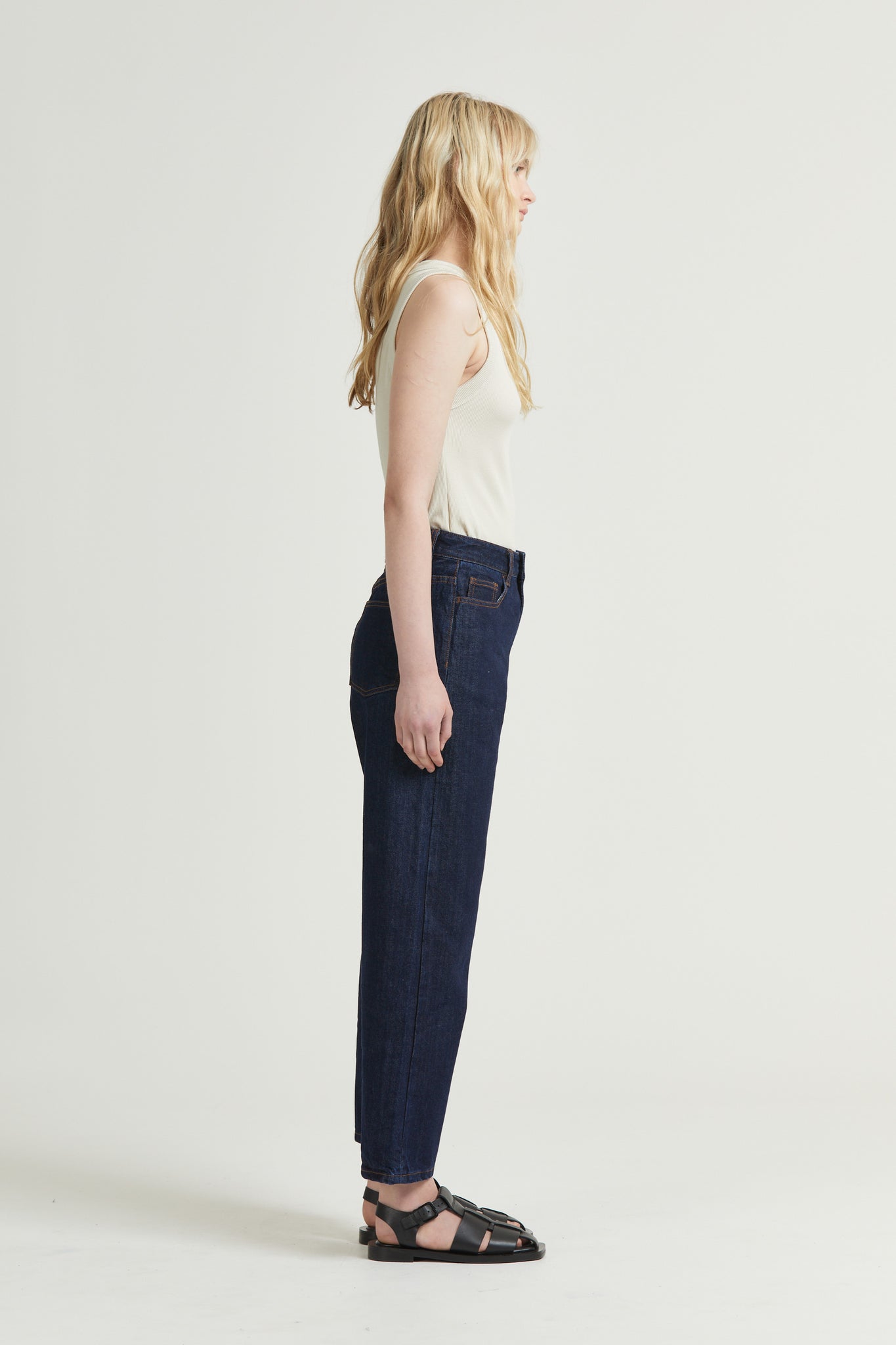 Tapered Crop Jean, Indigo