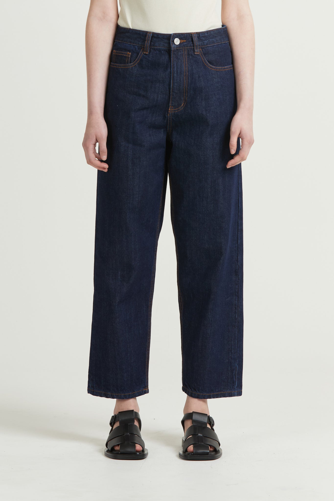 Tapered Crop Jean, Indigo