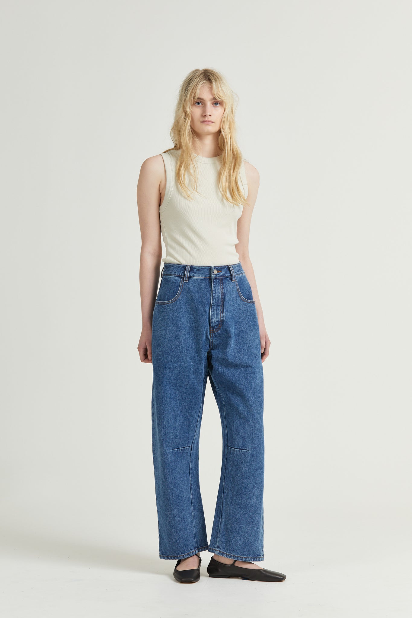 Tulip Selvedge Jean, Stone Wash