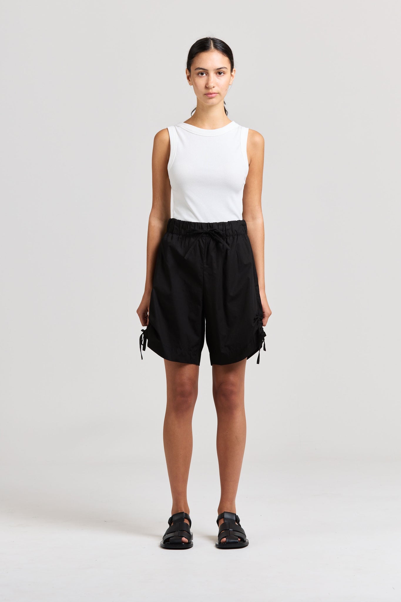 Soda Tie Short, Poplin, Black