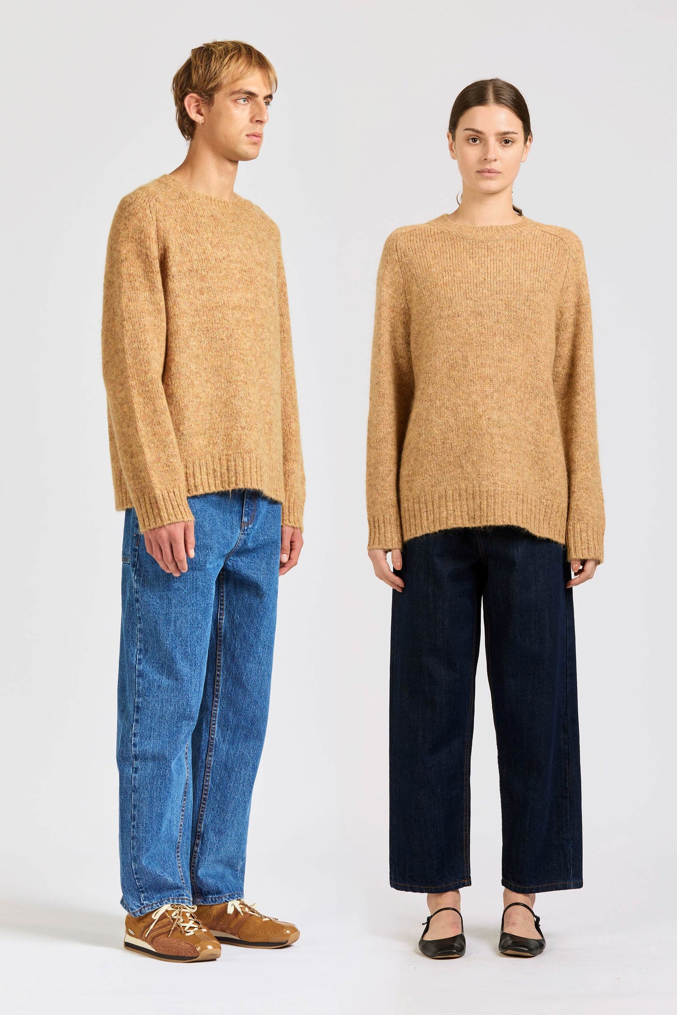 Reflection Crew Knit,  Mohair Sand