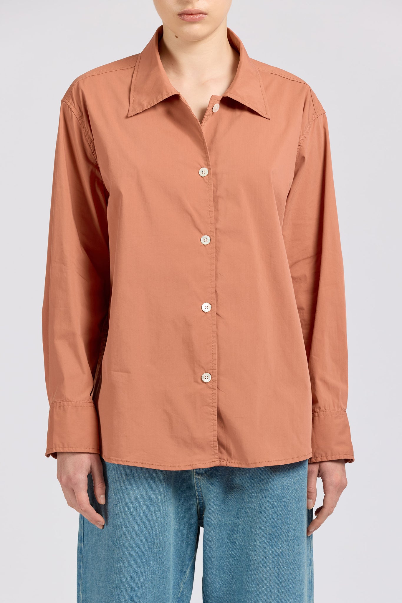 Maxi Shirt, Terracotta