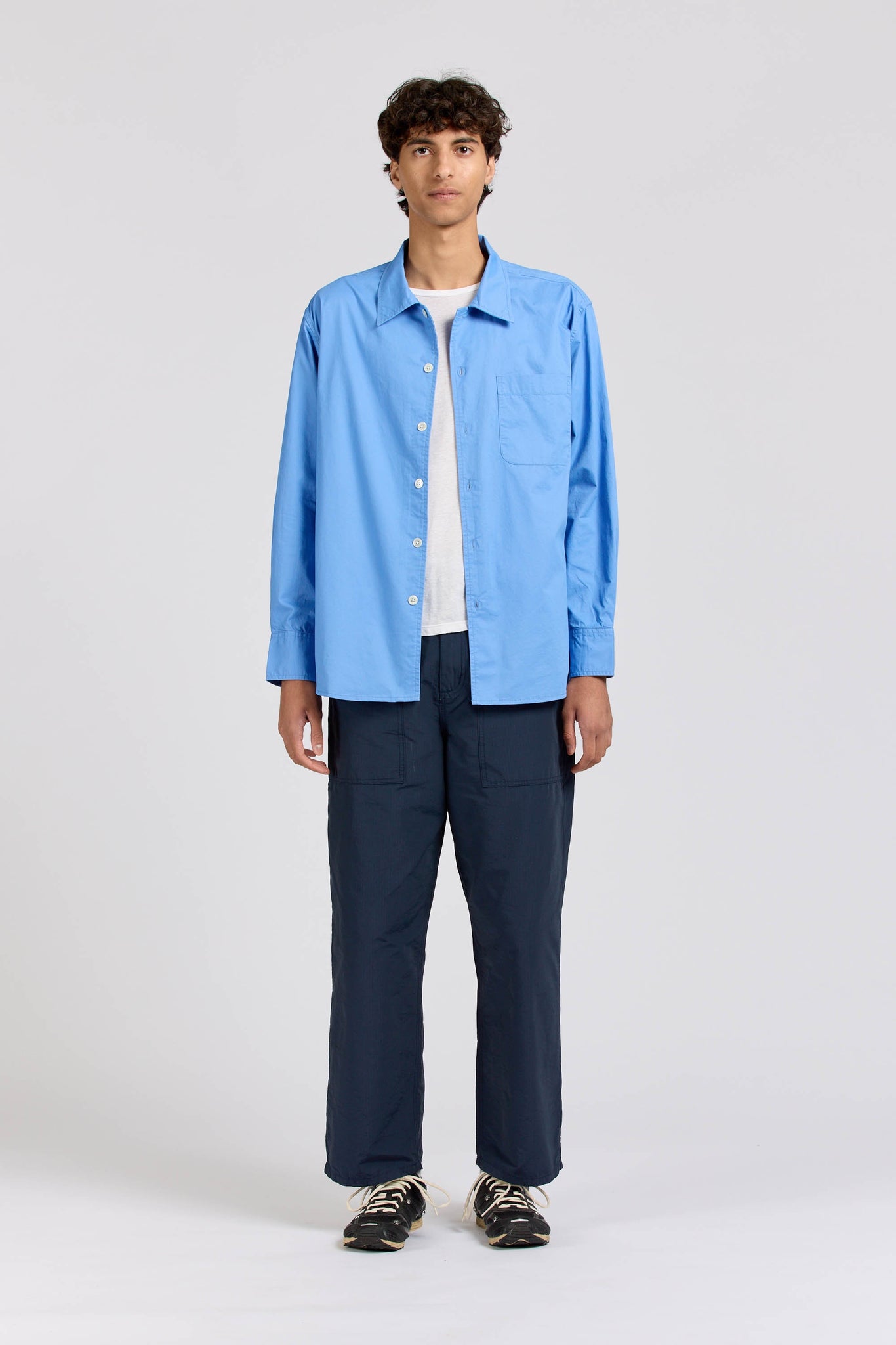 Extra Shirt, Brushed Cotton, Blue