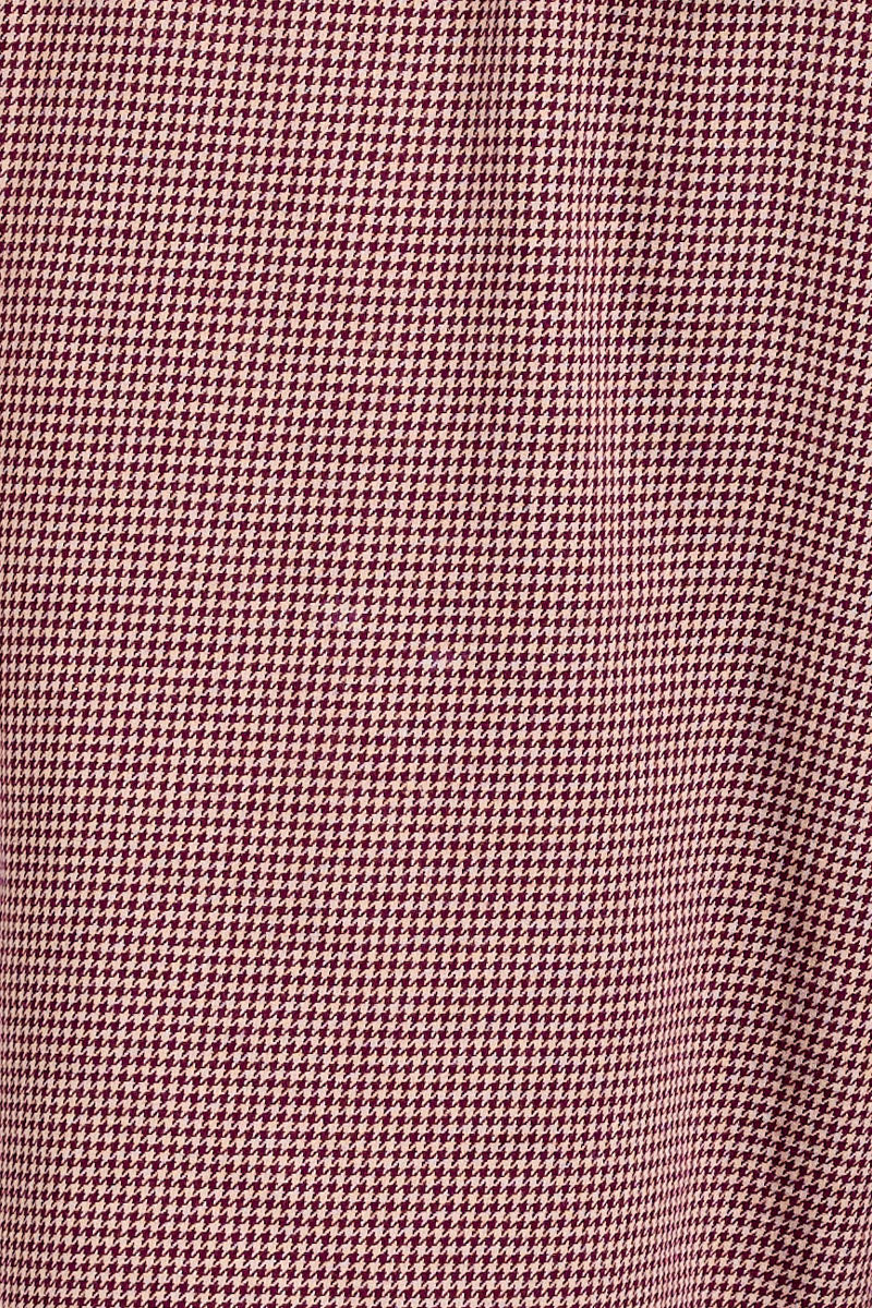 Long Circuit Shorts, Puppytooth, Ruby