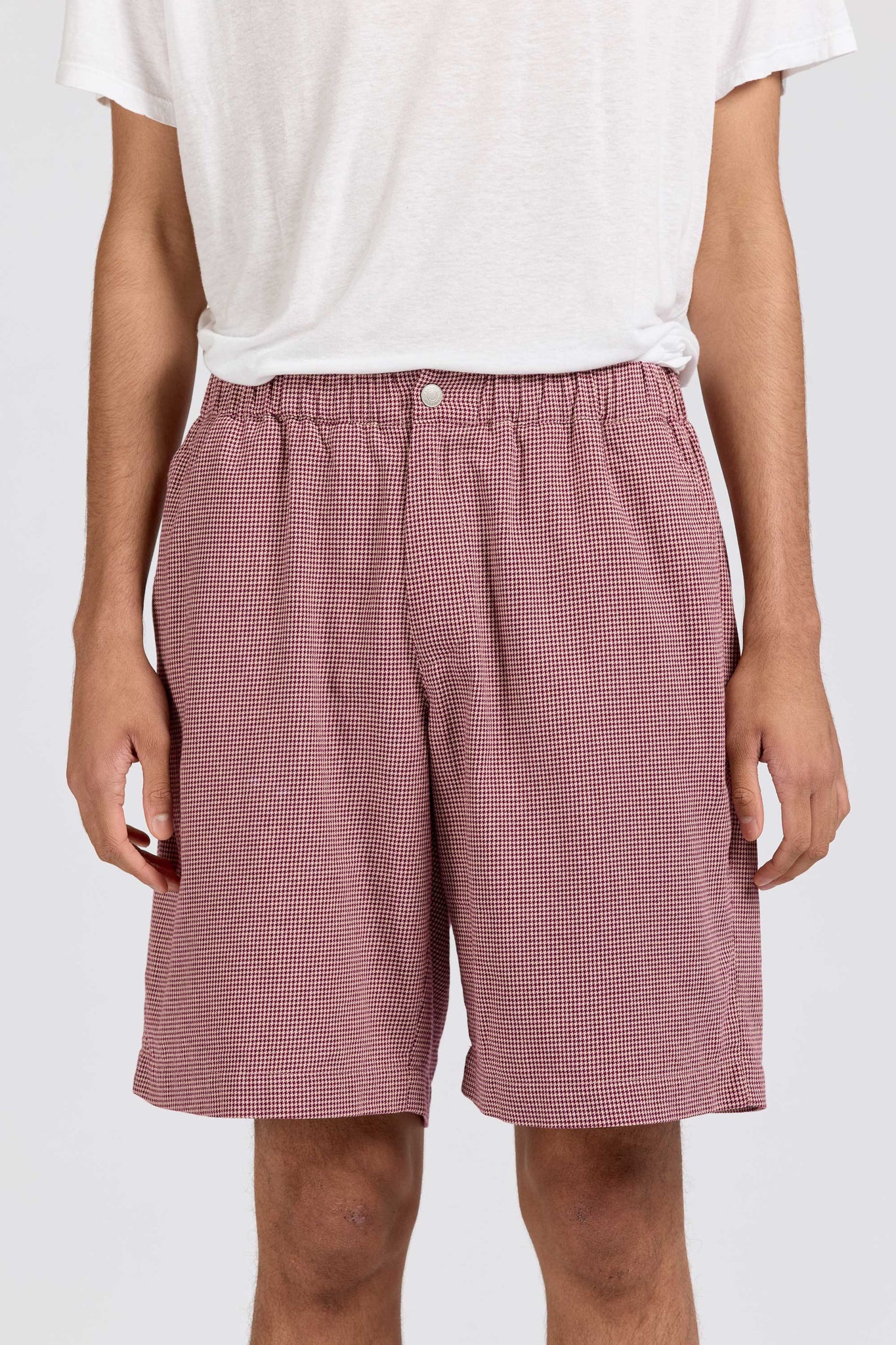 Long Circuit Shorts, Puppytooth, Ruby