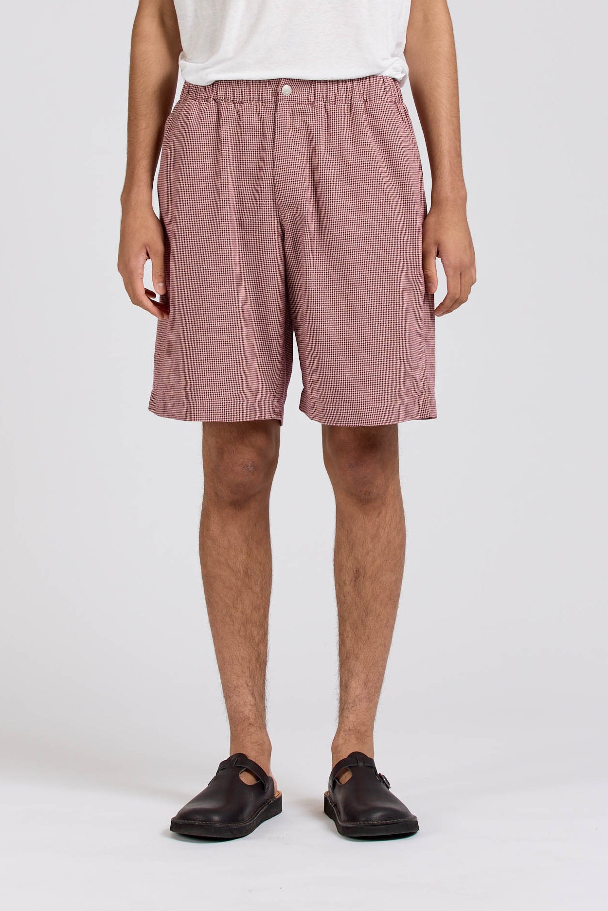 Long Circuit Shorts, Puppytooth, Ruby