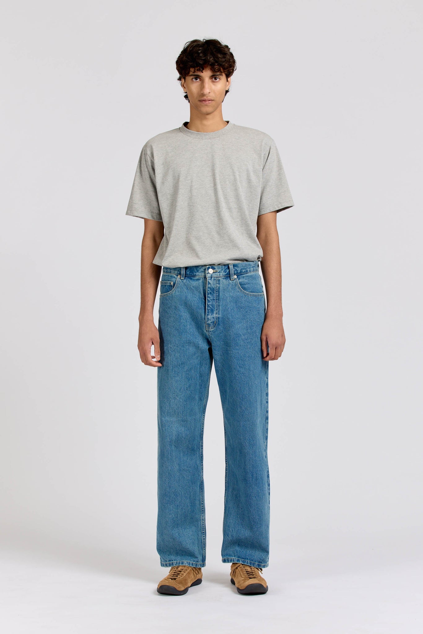 Range Straight Leg Jean, Selvedge Stone Wash