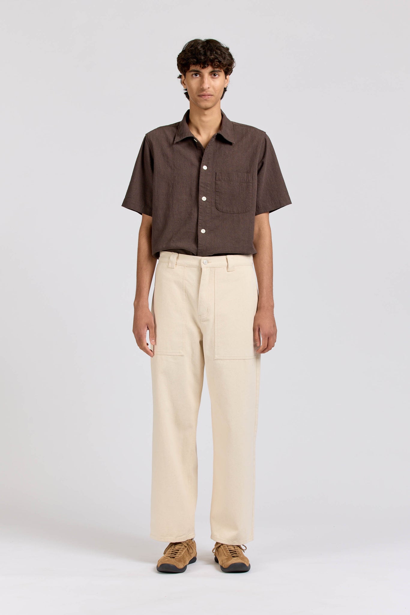 Wide Pant, Heavy Twill, Natural