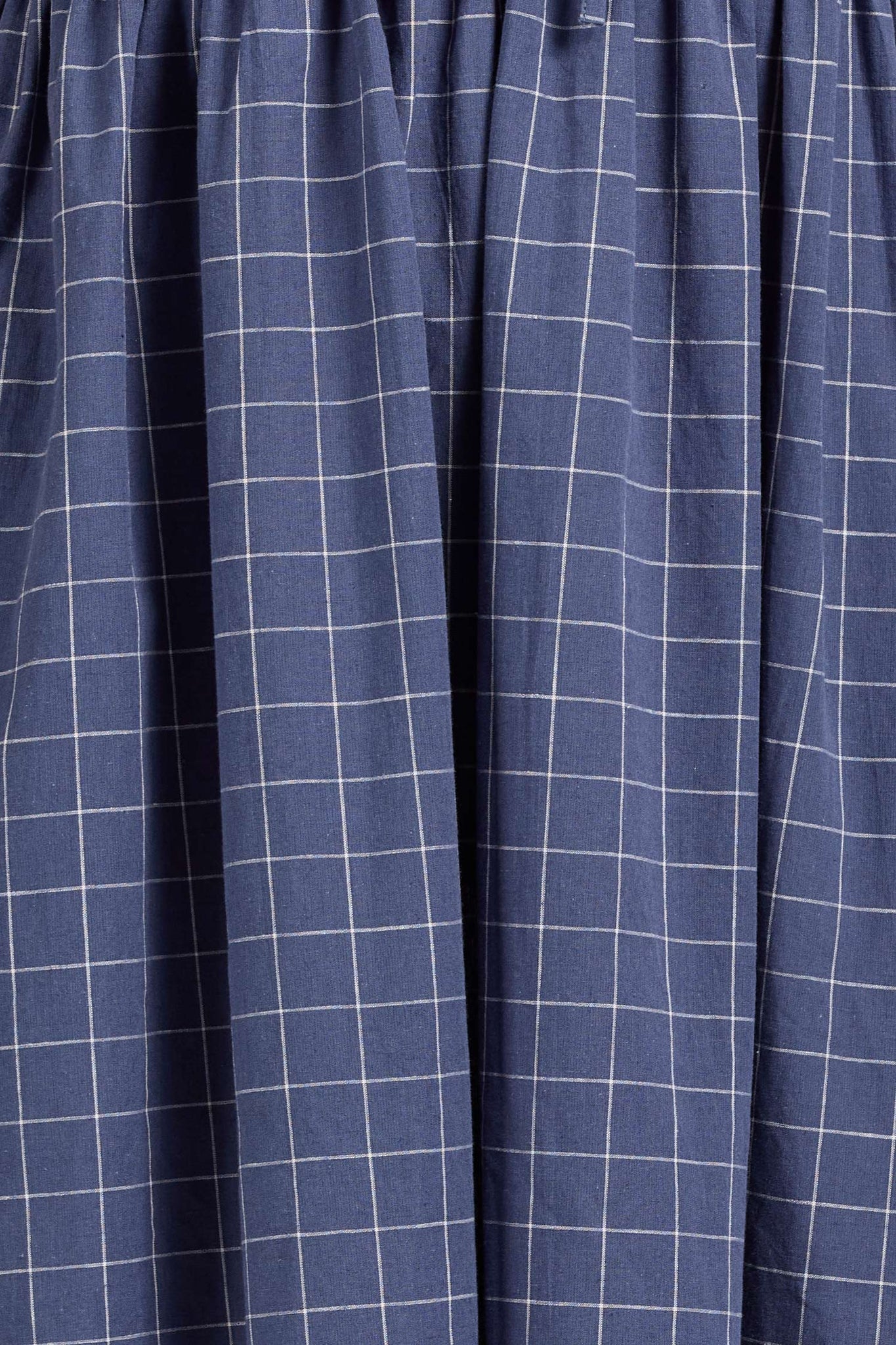 Tie Dress Mini, Square Check, Navy