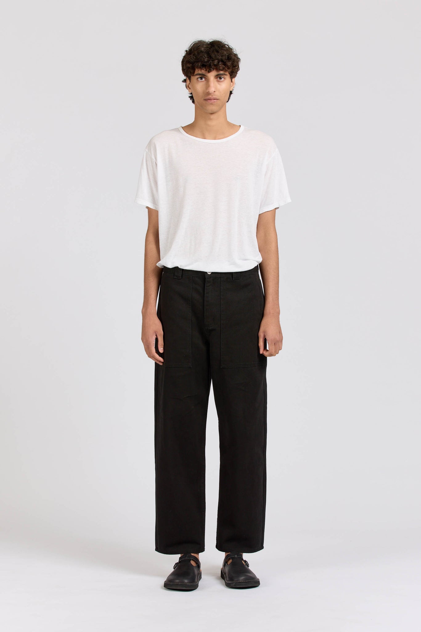 Wide Pant, Heavy Twill, Black