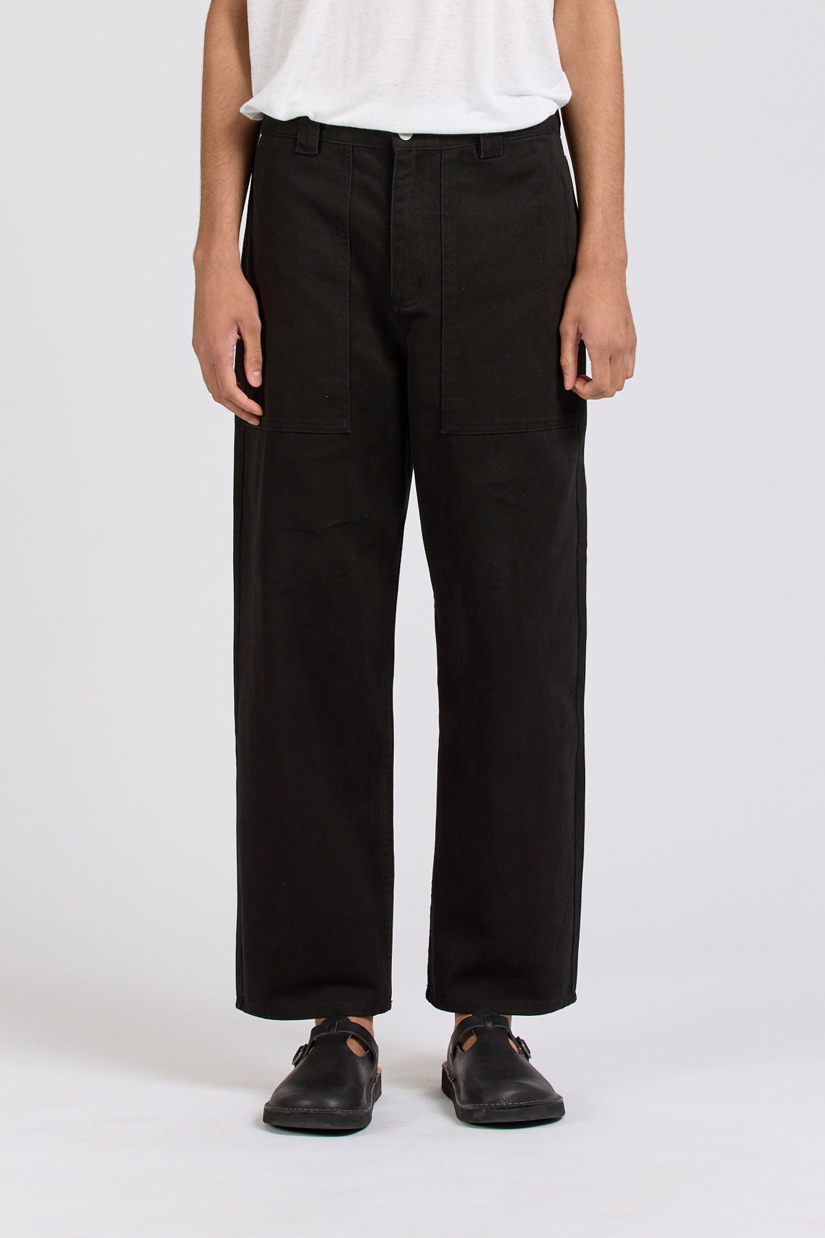 Wide Pant, Heavy Twill, Black