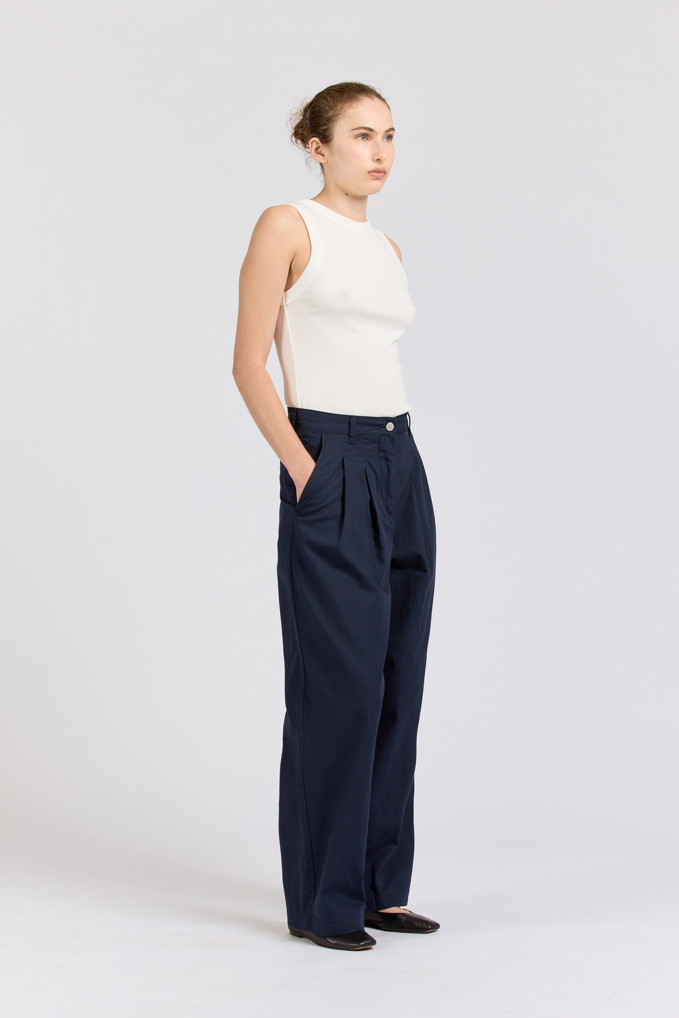 Pleat Pant, Ripstop, Midnight