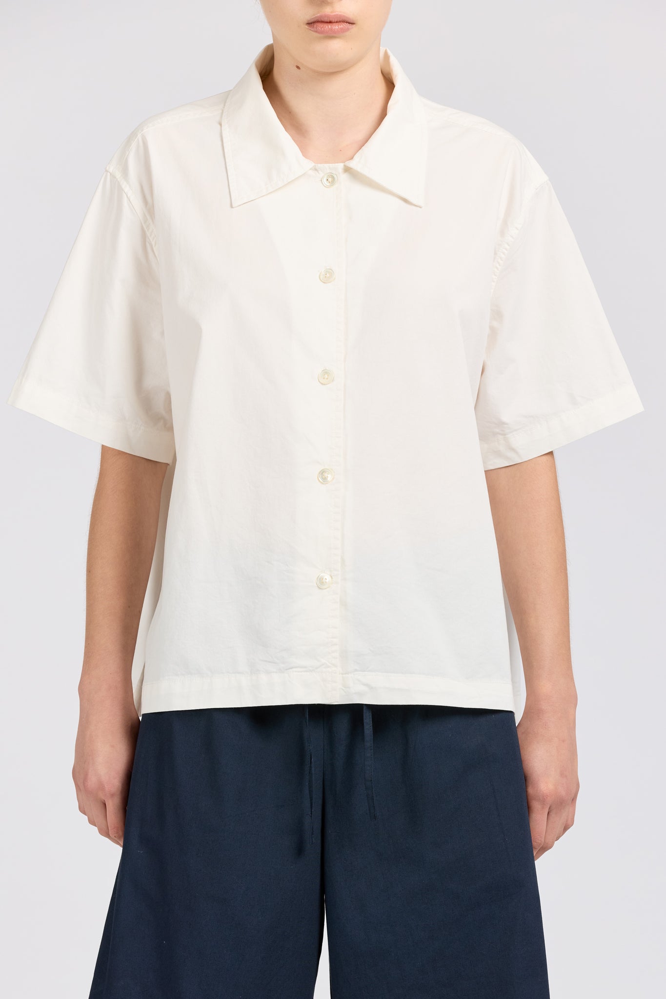 Maxi Shirt Short Sleeve, Off White