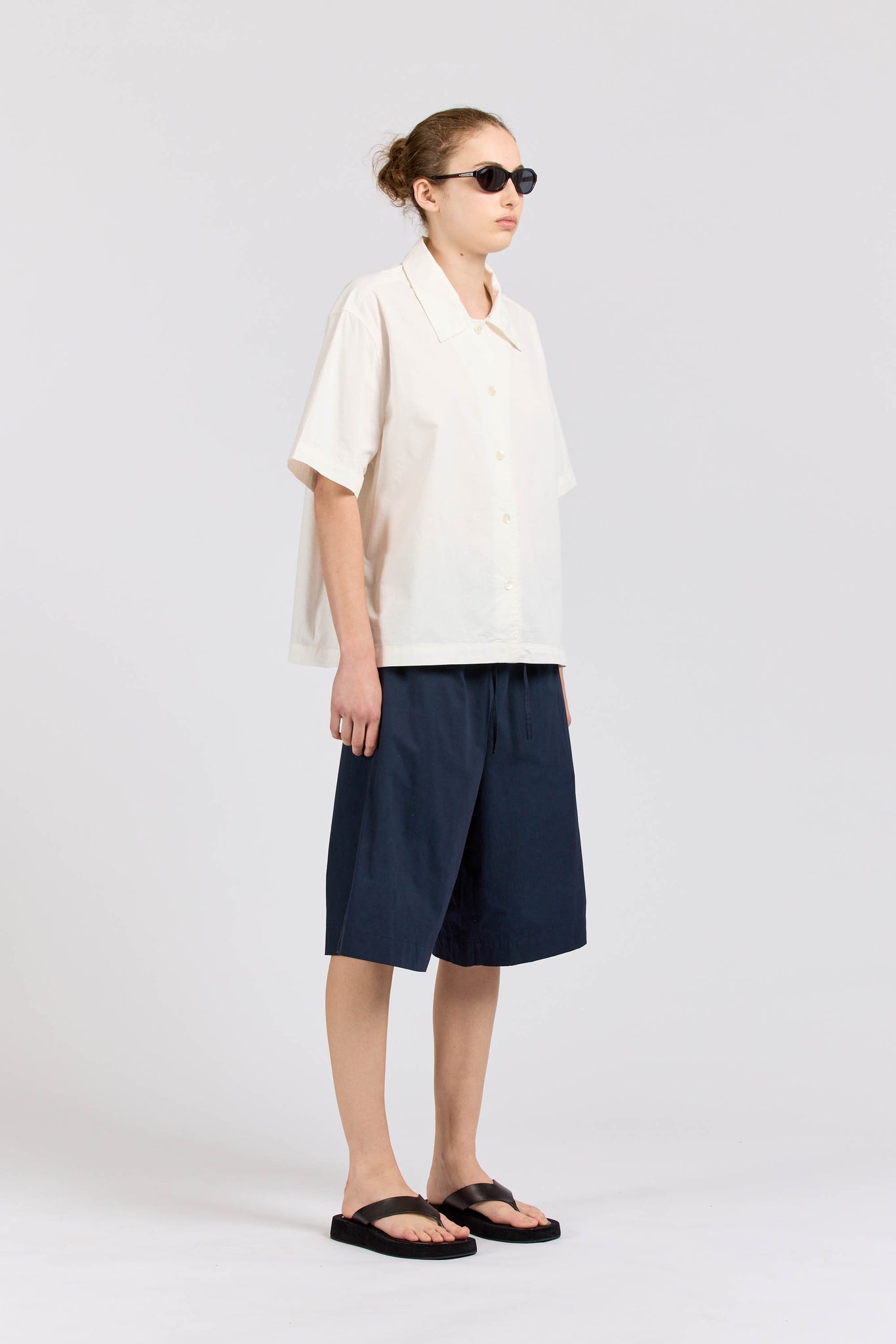 Maxi Shirt Short Sleeve, Off White