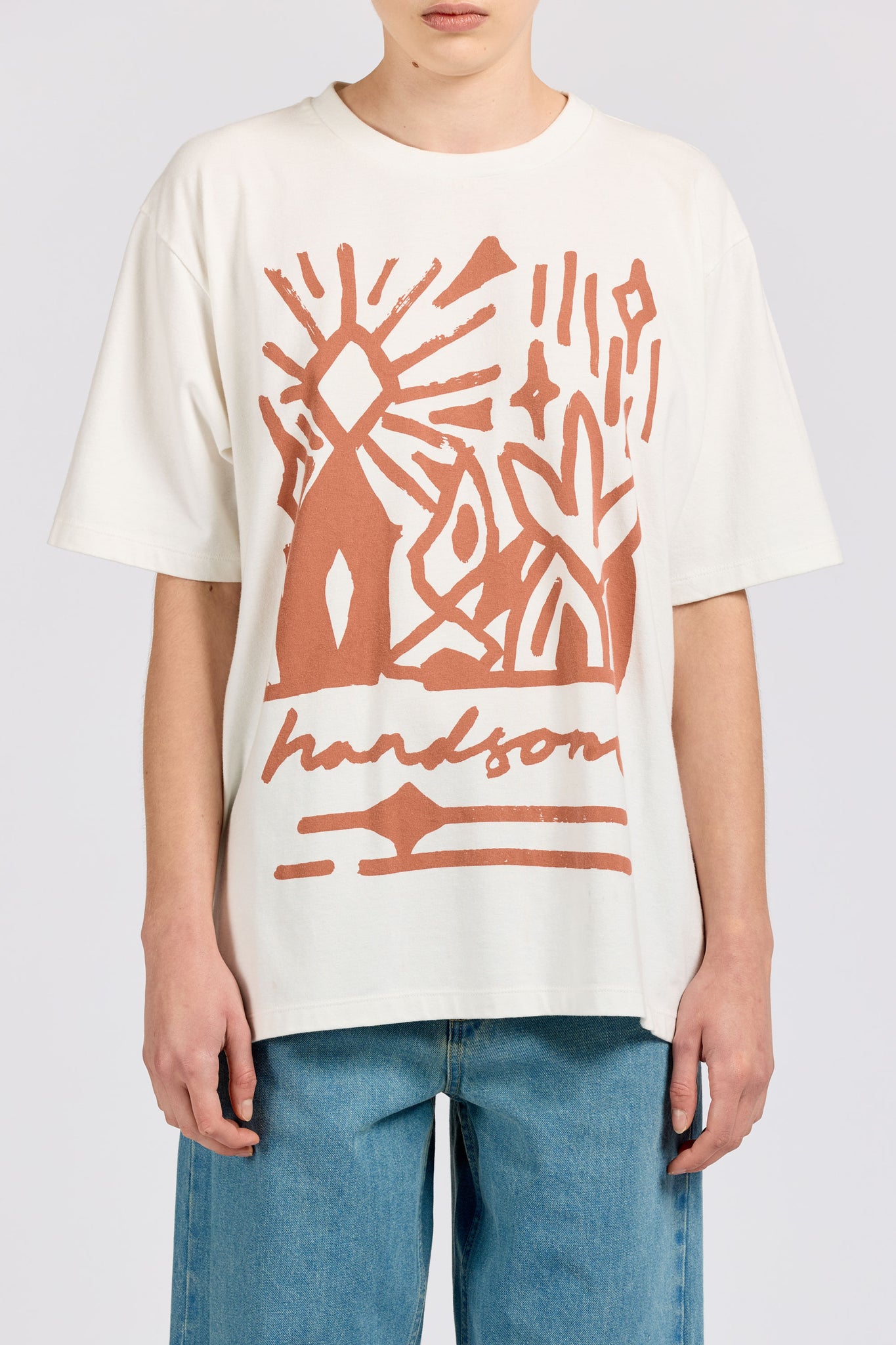 Handsom Frame Tee, Brick Print