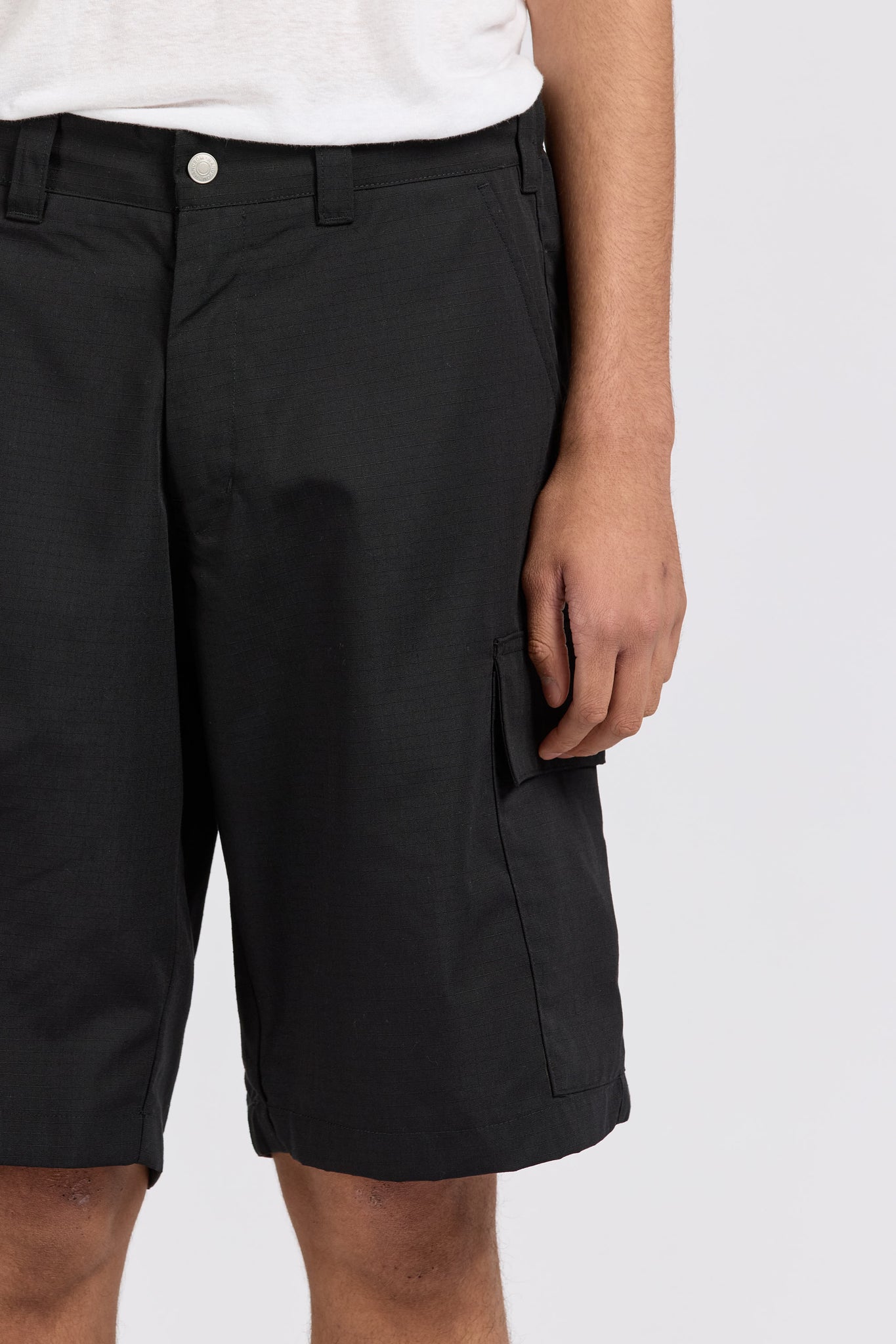 Cargo Shorts, Ripstop, Black