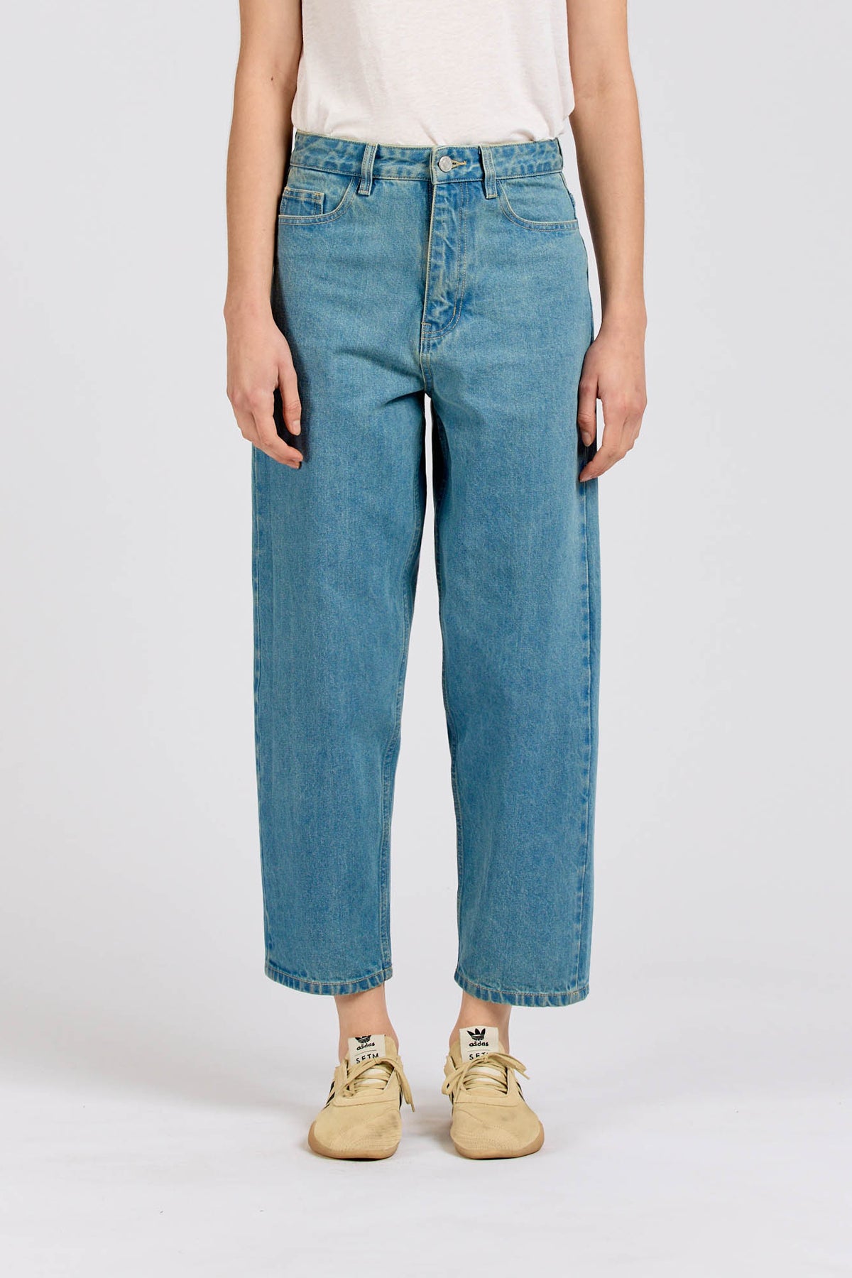 Tapered Crop Jean, Vintage Stonewash