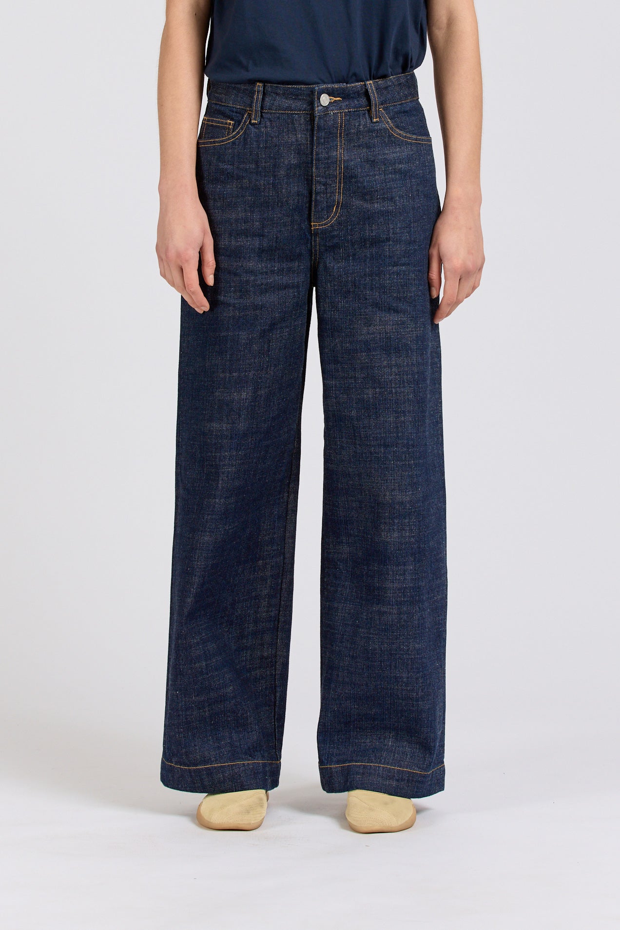 Women's Wide Selvedge Jean, Indigo