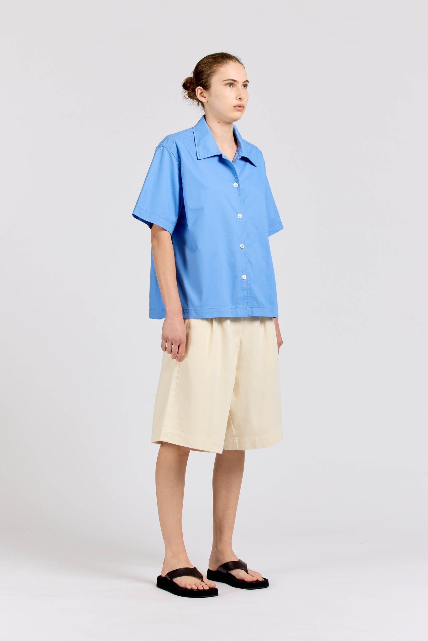Maxi Shirt Short Sleeve, Sky Blue