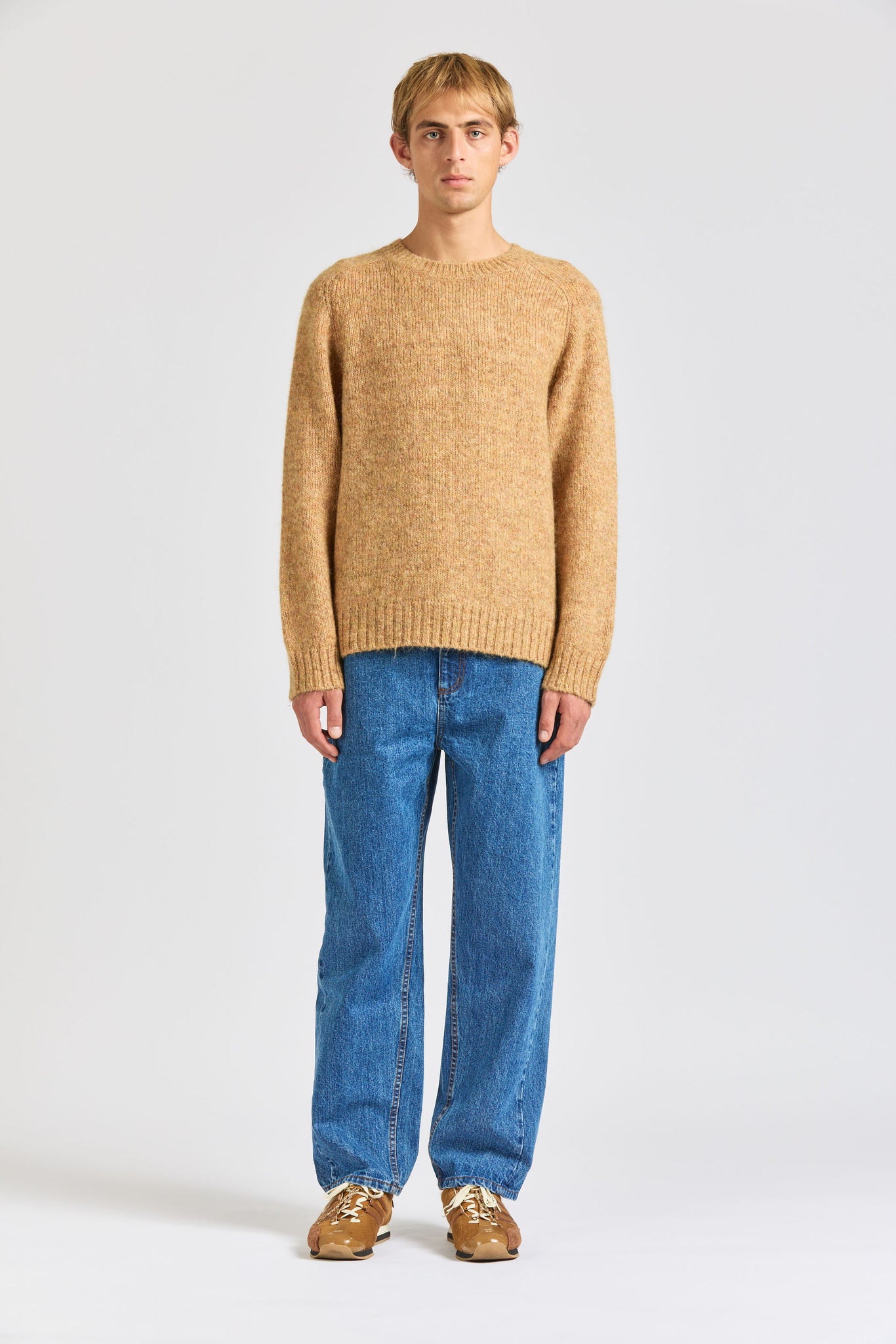 Reflection Crew Knit,  Mohair Sand