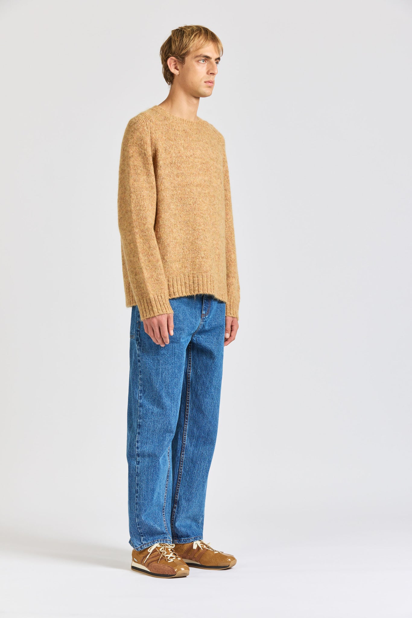 Reflection Crew Knit,  Mohair Sand