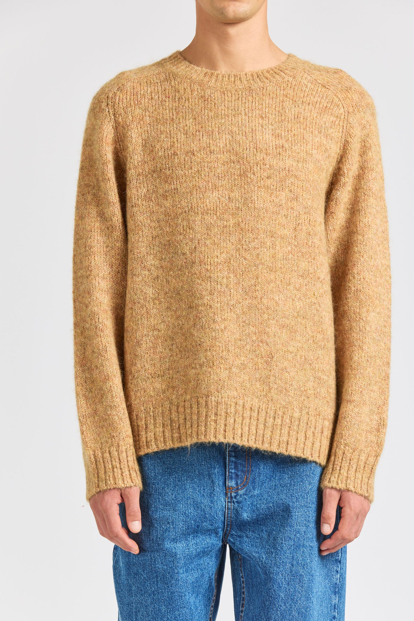 Reflection Crew Knit,  Mohair Sand