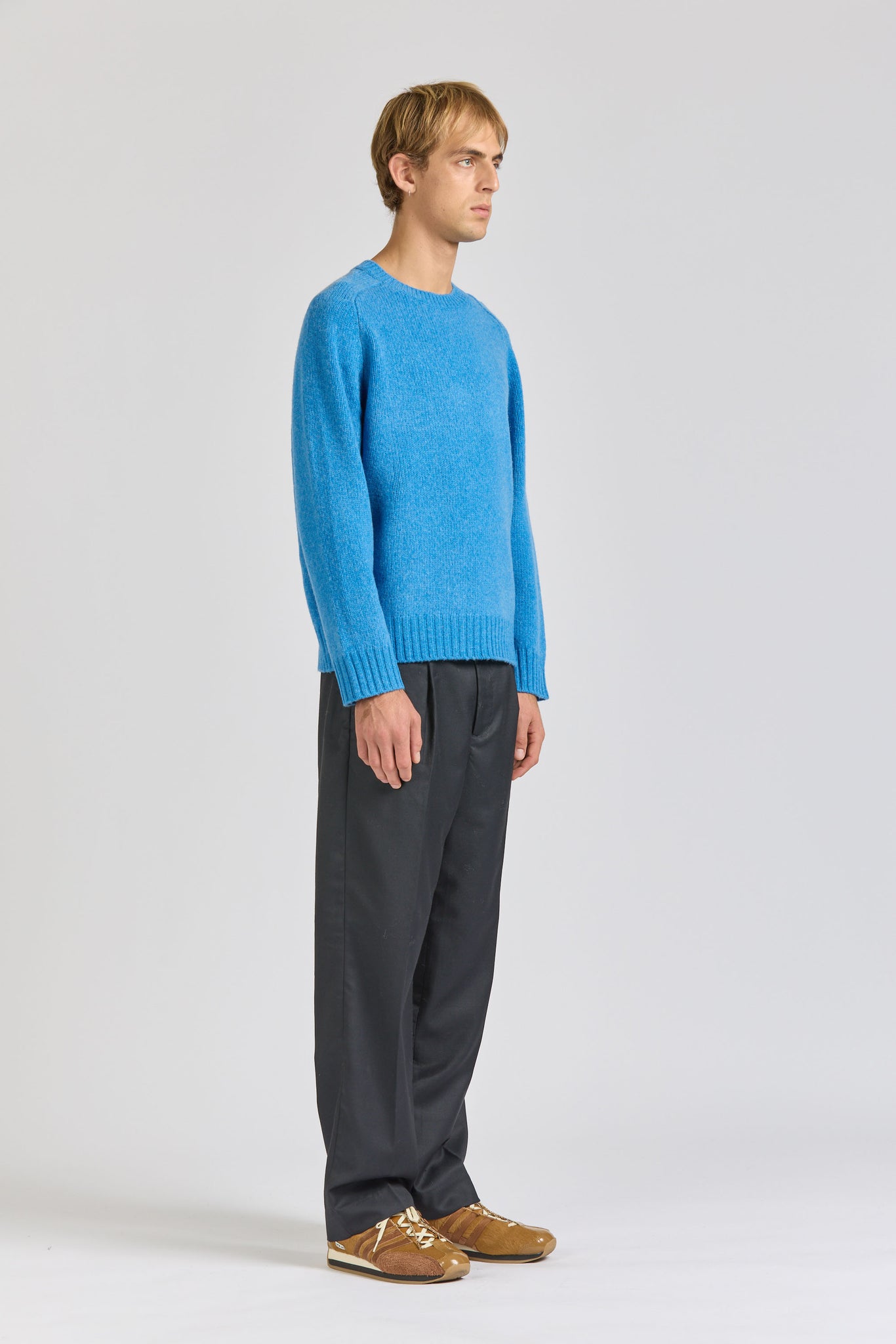 Chunky Crew Knit, Azure
