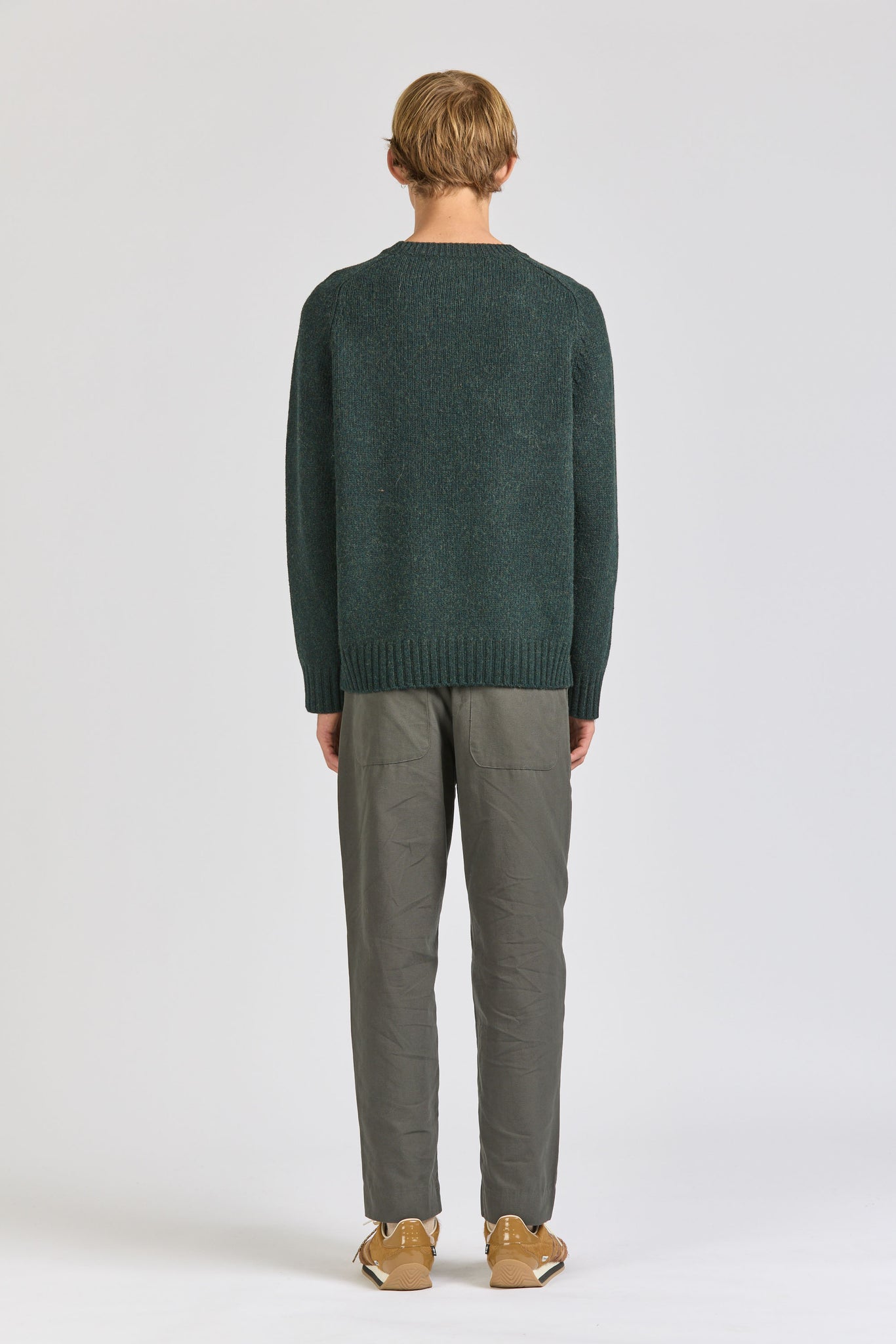 Chunky Crew Knit, Pine