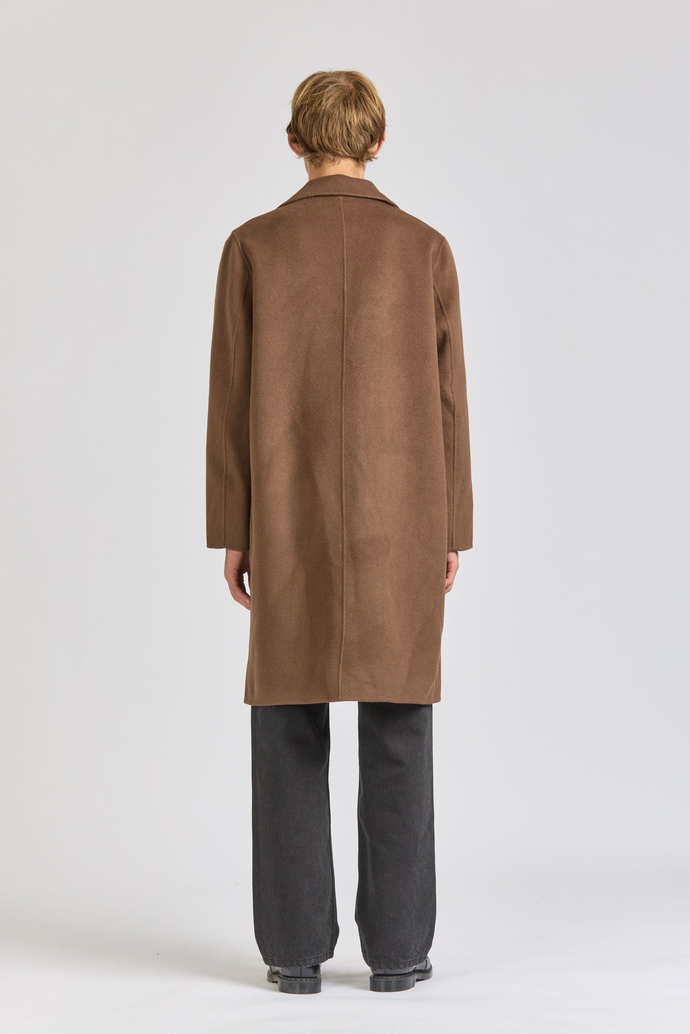 Men's Wool Overcoat, Cocoa