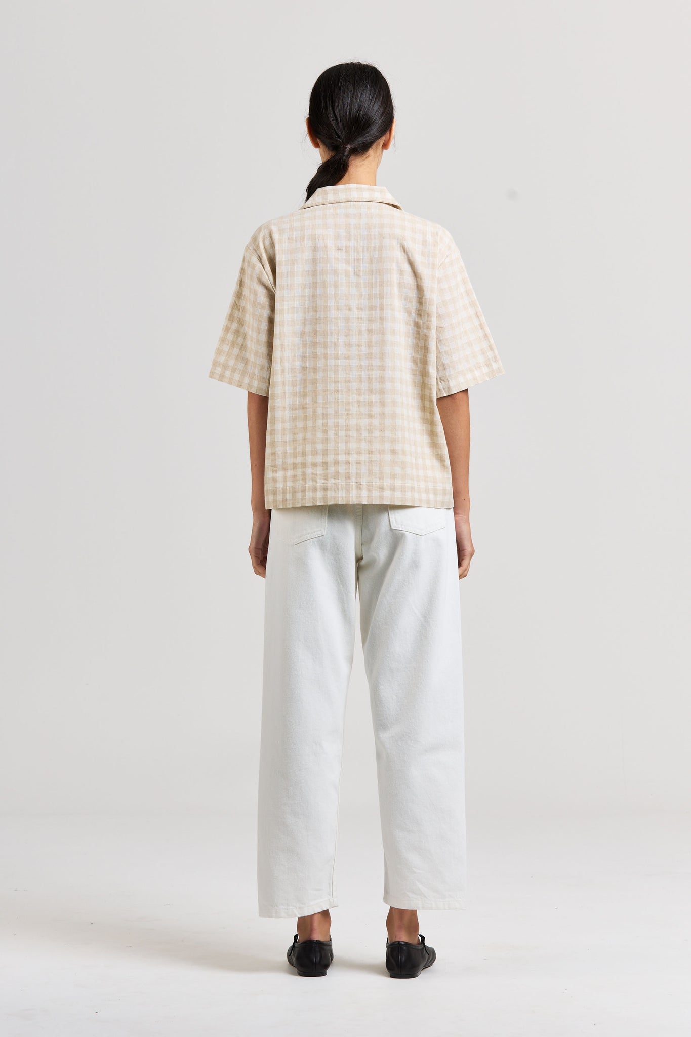 Club Shirt, Linen Cotton Check