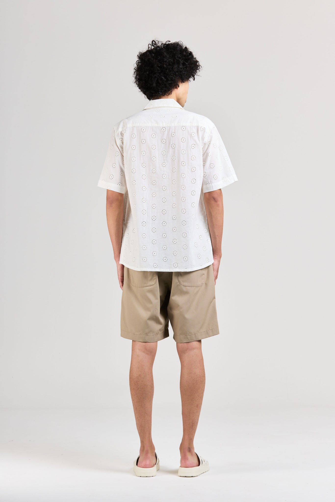 Mid West Short Sleeve, Sun Weave, White