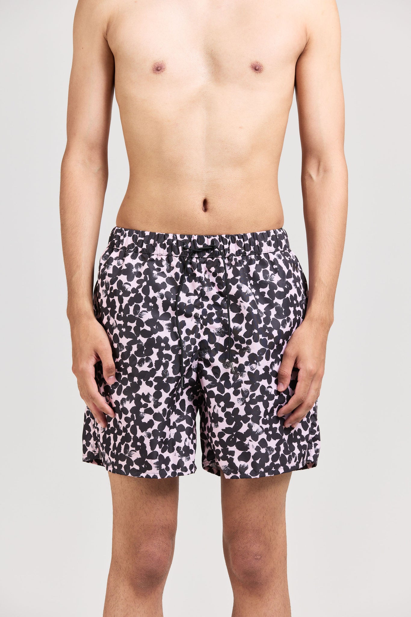 Swim Shorts, Flower Print, Lotus