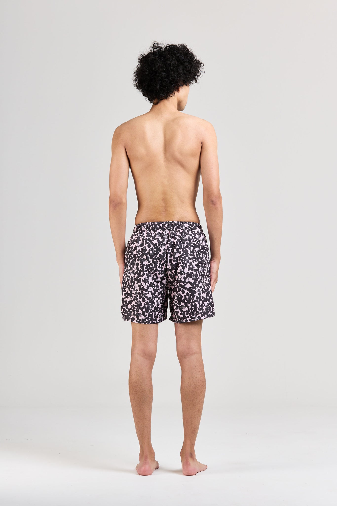 Swim Shorts, Flower Print, Lotus