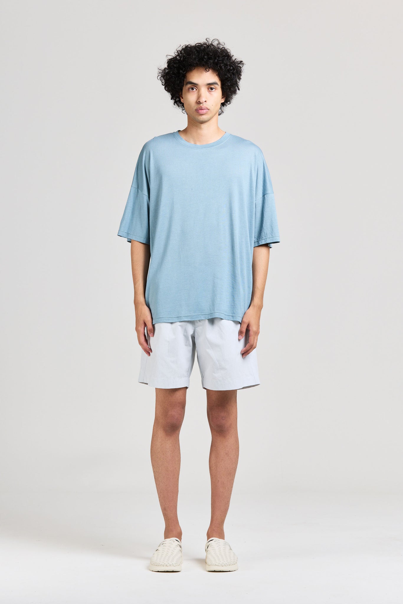 Maxi Tee, Linen Jersey, Sky Blue