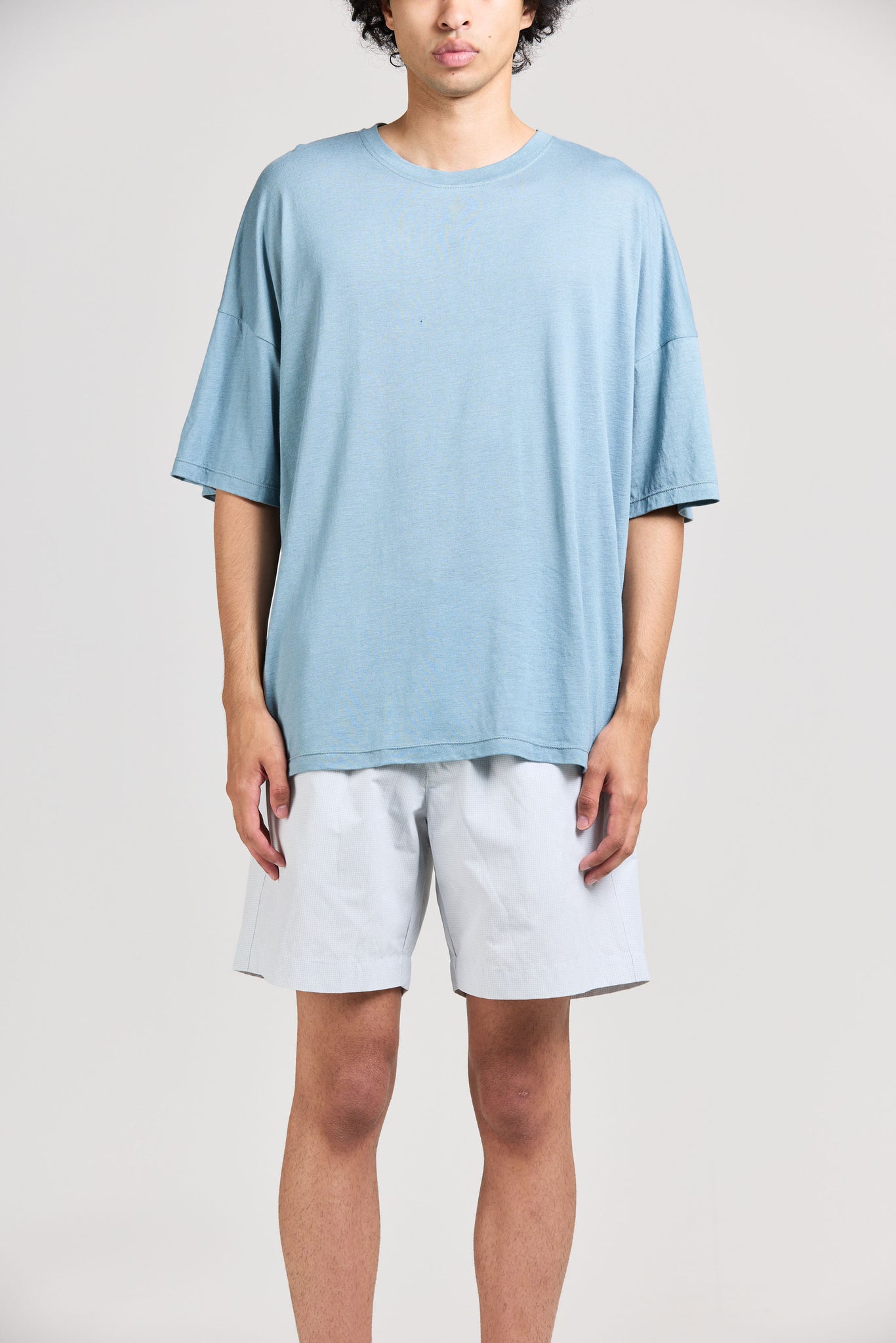 Maxi Tee, Linen Jersey, Sky Blue