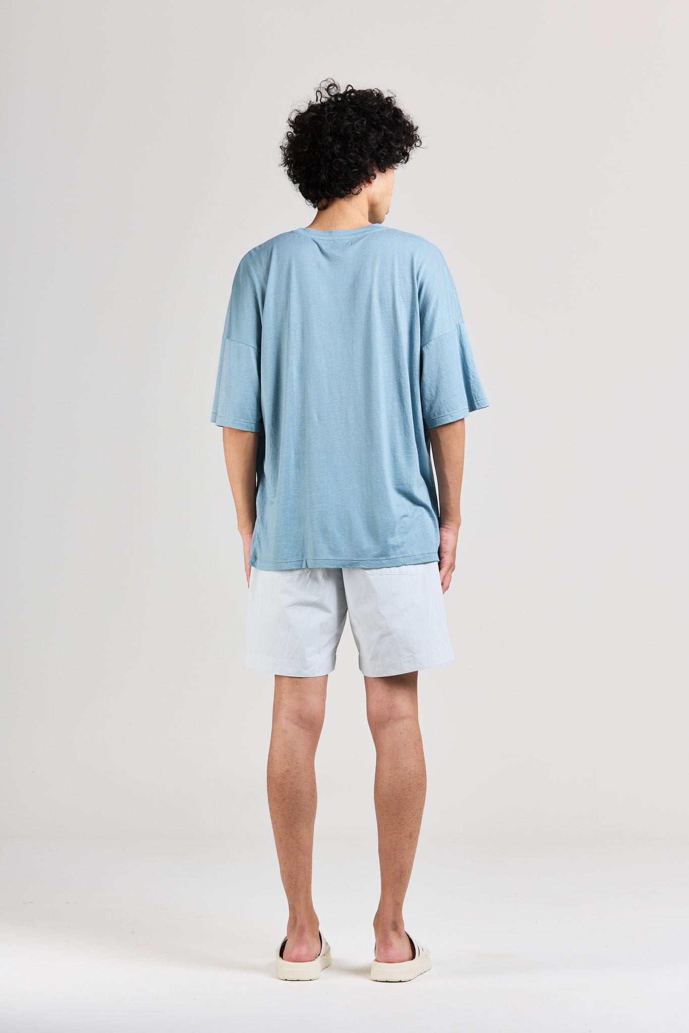 Maxi Tee, Linen Jersey, Sky Blue