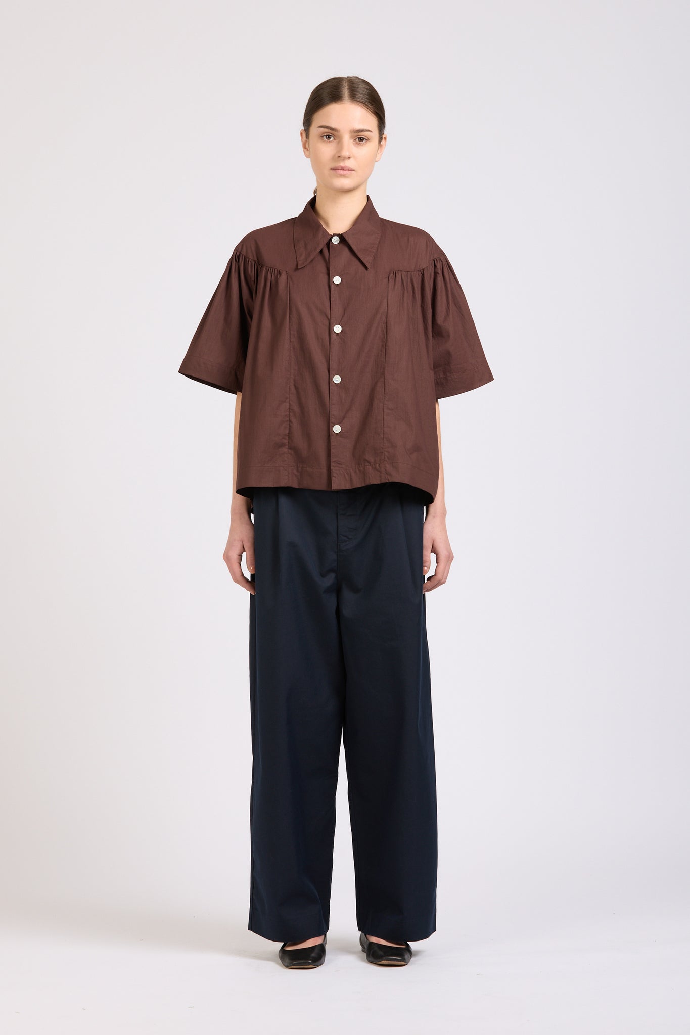 Moon Shirt, Short Sleeve, Espresso