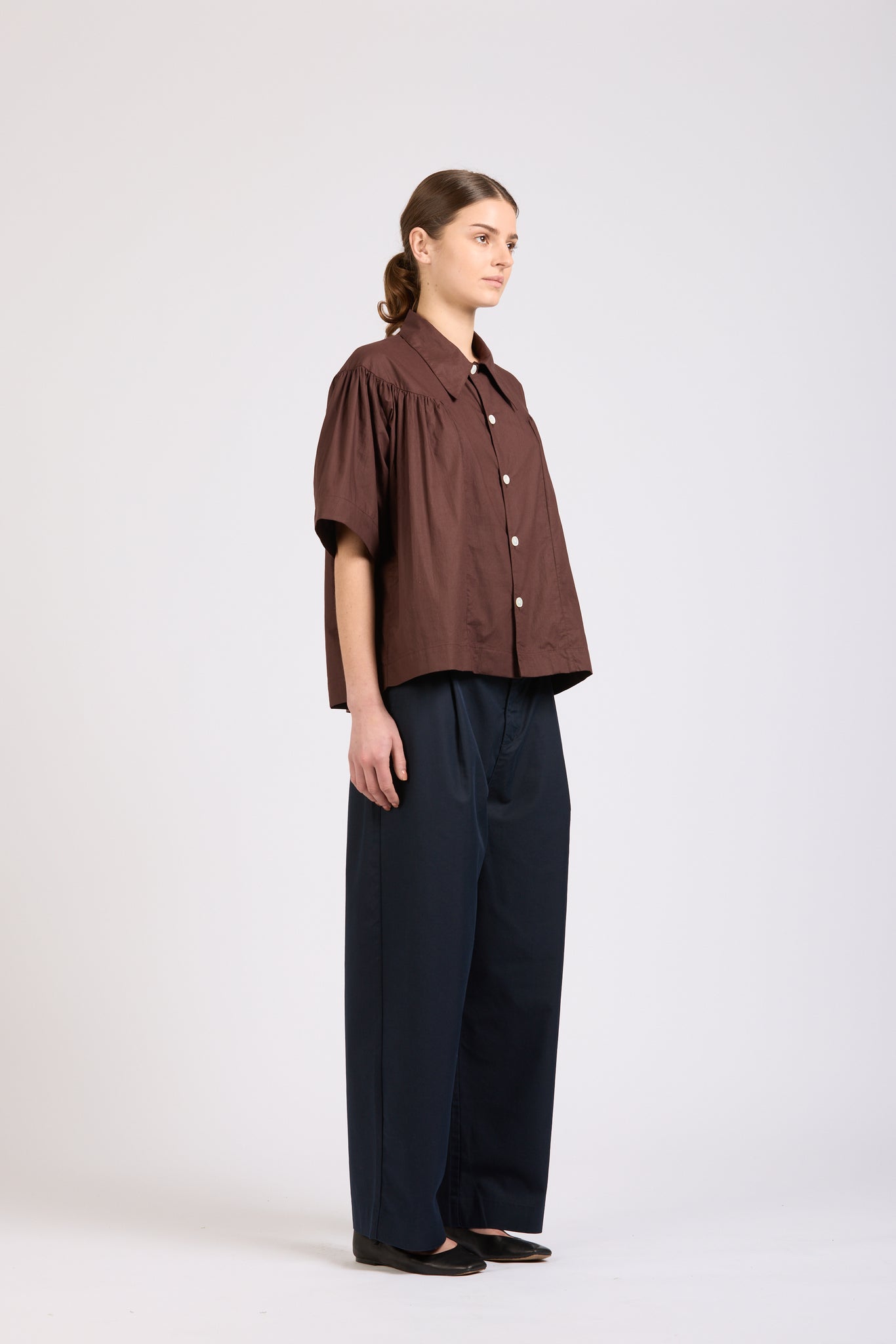 Moon Shirt, Short Sleeve, Espresso
