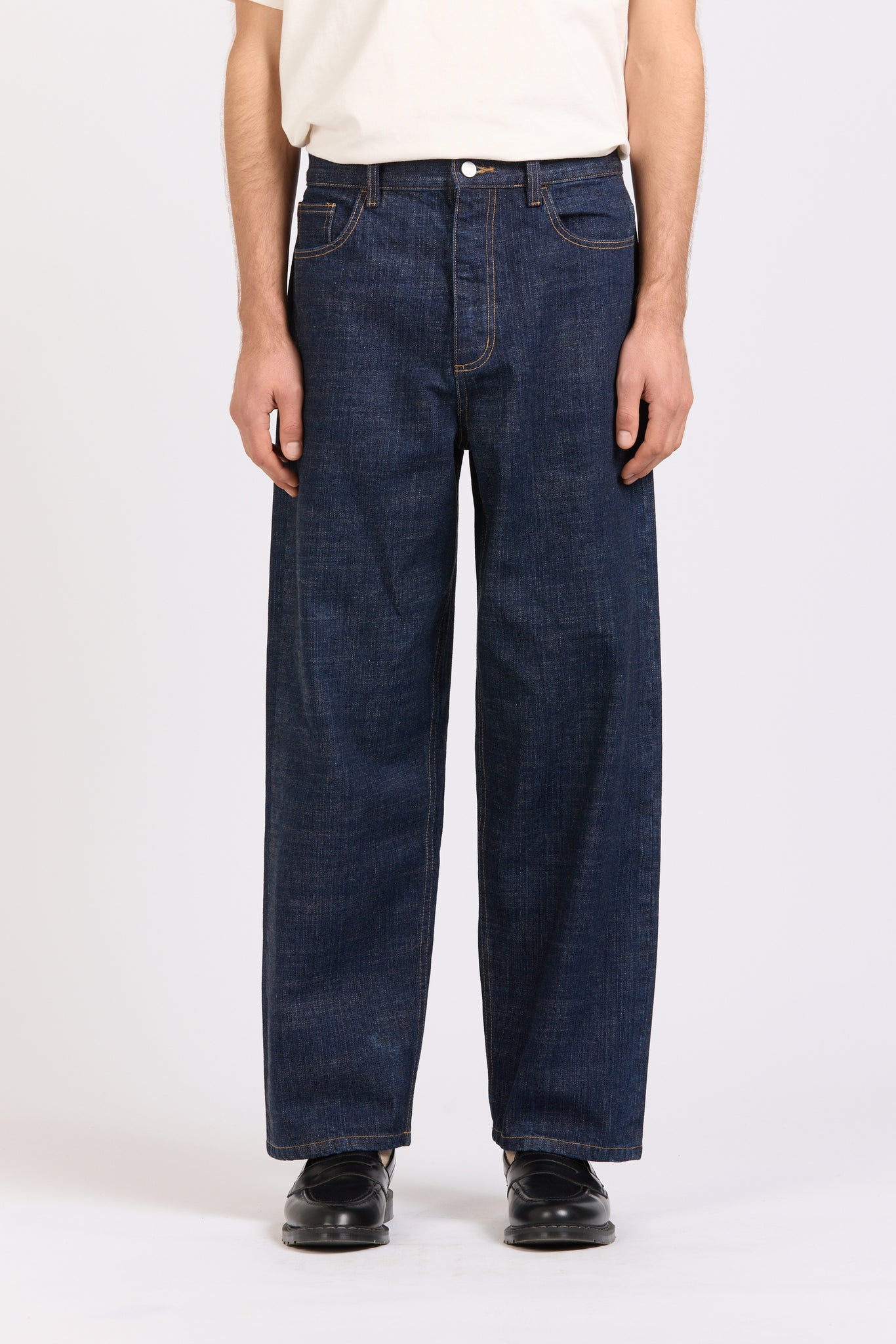 Men's Wide Leg Selvedge Jean, Indigo