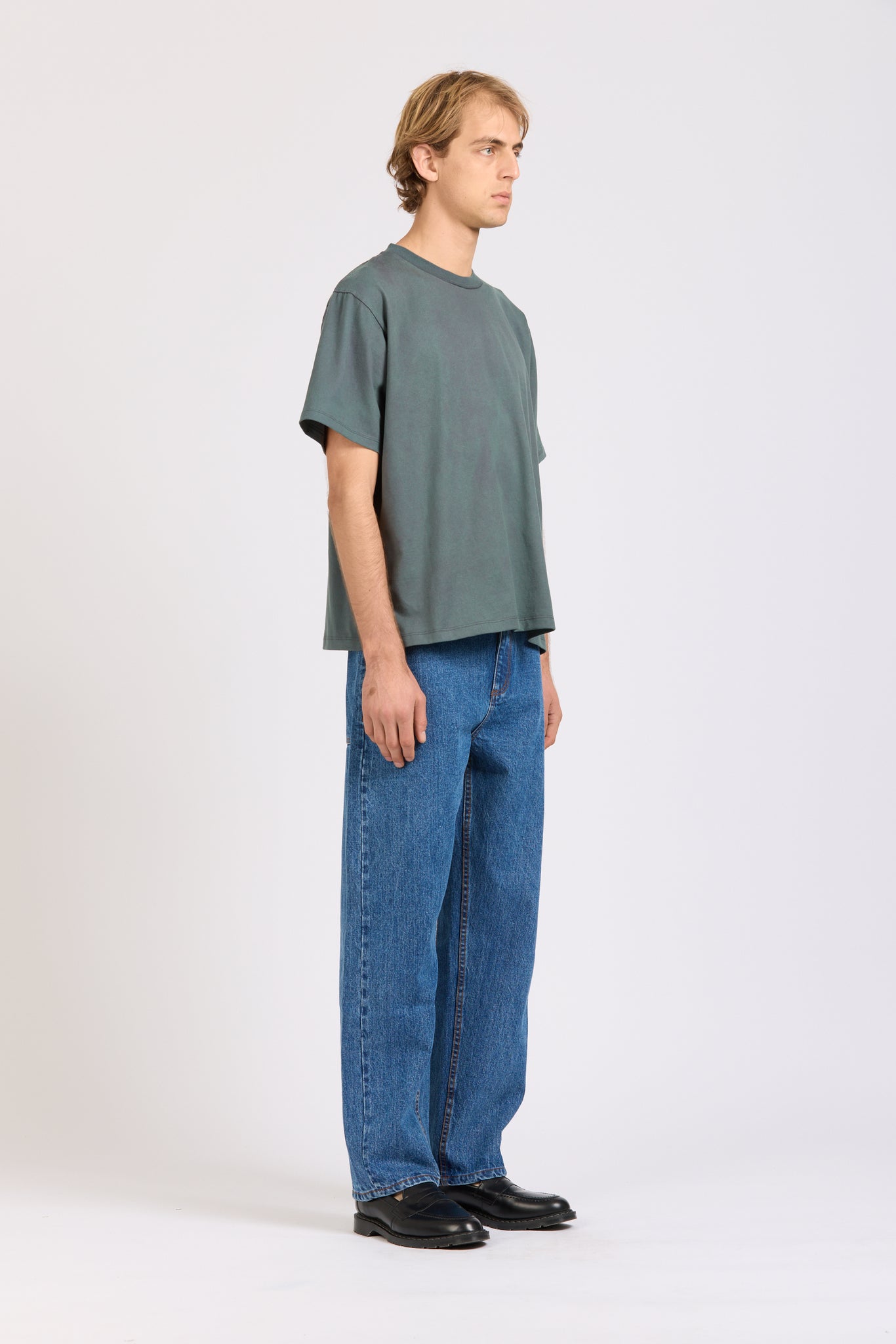 Frame Tee, Teal Wash